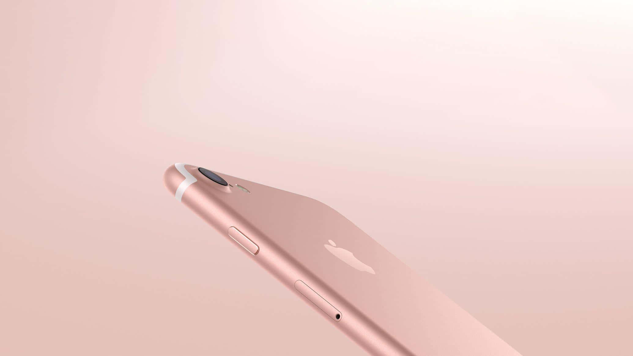 rose gold, iPhone, pink background, Full HD Desktop Wallpaper