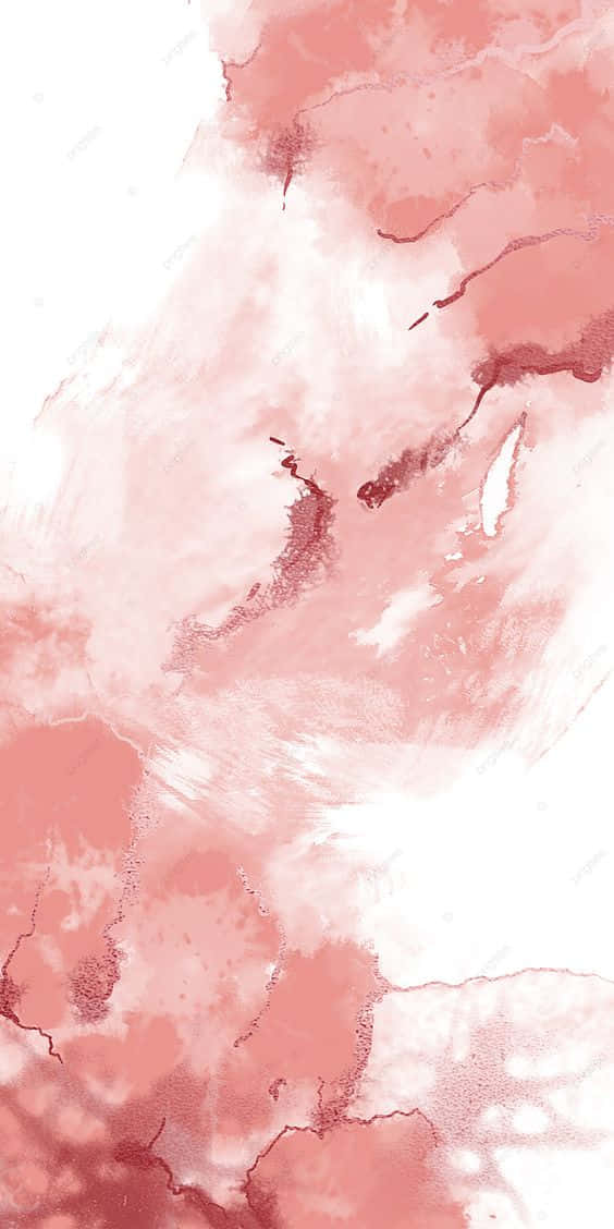 rose gold, soft pink watercolor washes, white, SD Phone Wallpaper