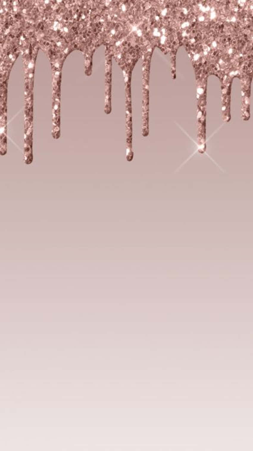 rose gold color, pink glitter background, dripping glitter, HD Phone Wallpaper
