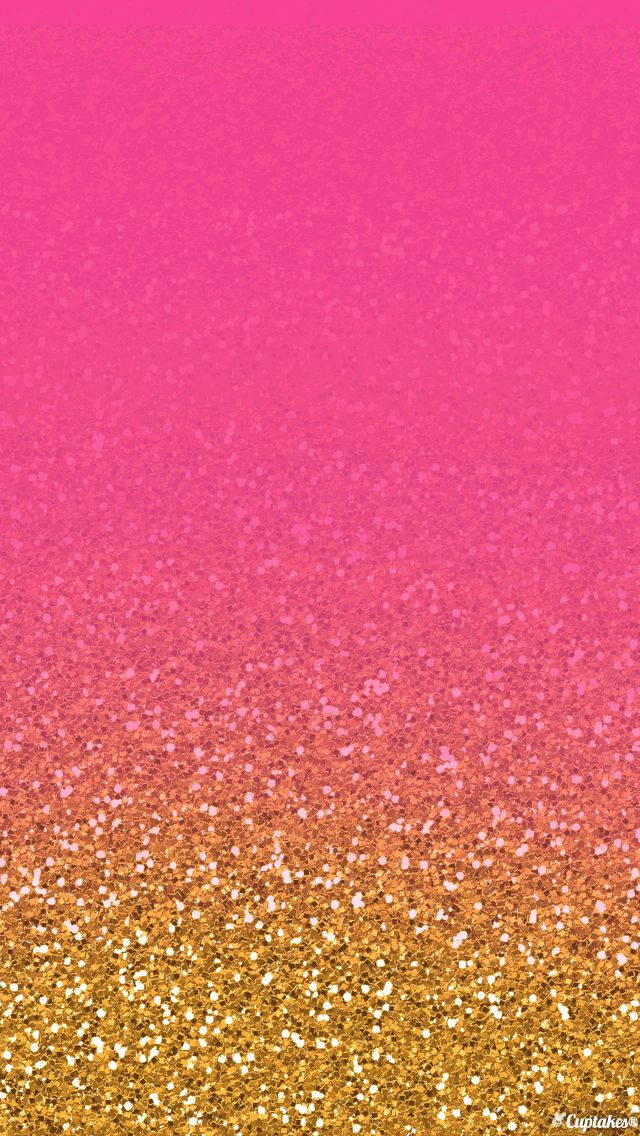 rose gold ombre, hot pink, gold glitter, SD Phone Wallpaper