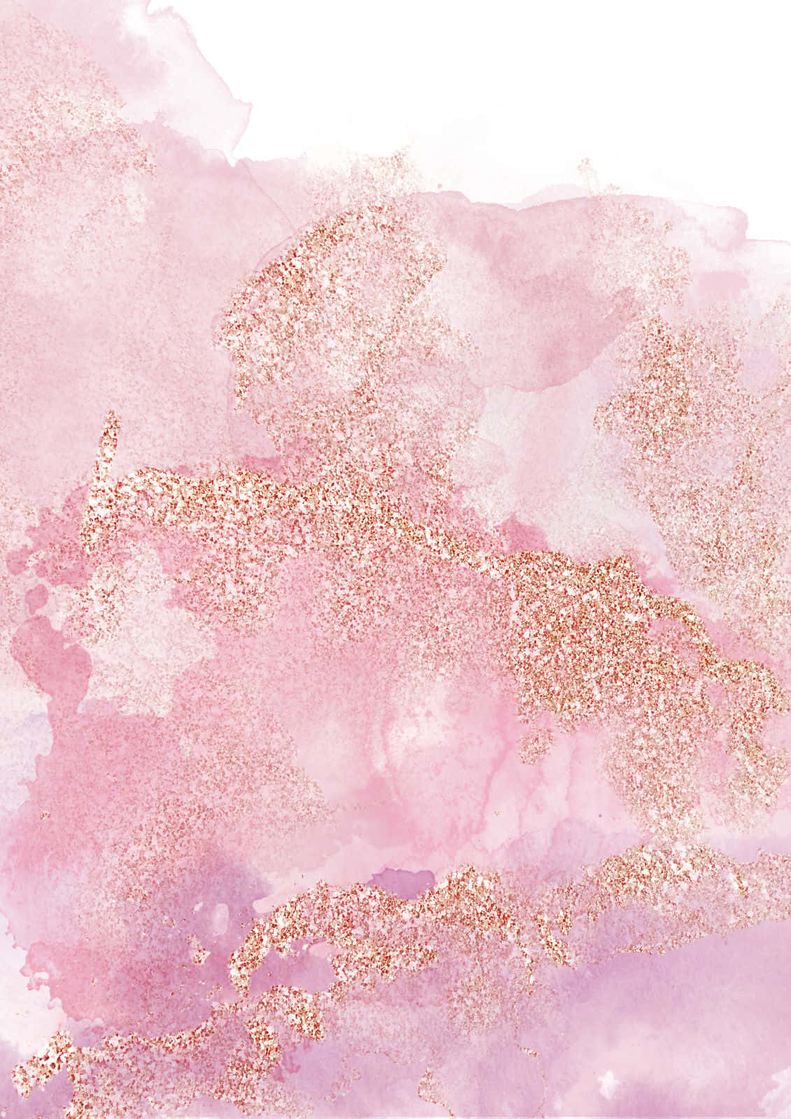 rose gold, watercolor washes, shimmering glitter, HD Phone Wallpaper