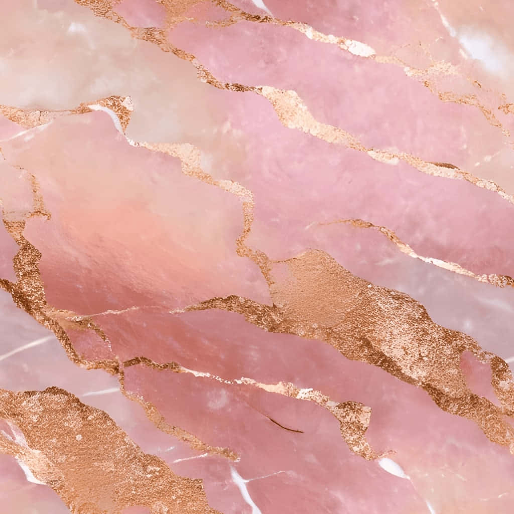 rose gold, soft pink marble, white veining, SD Desktop Wallpaper