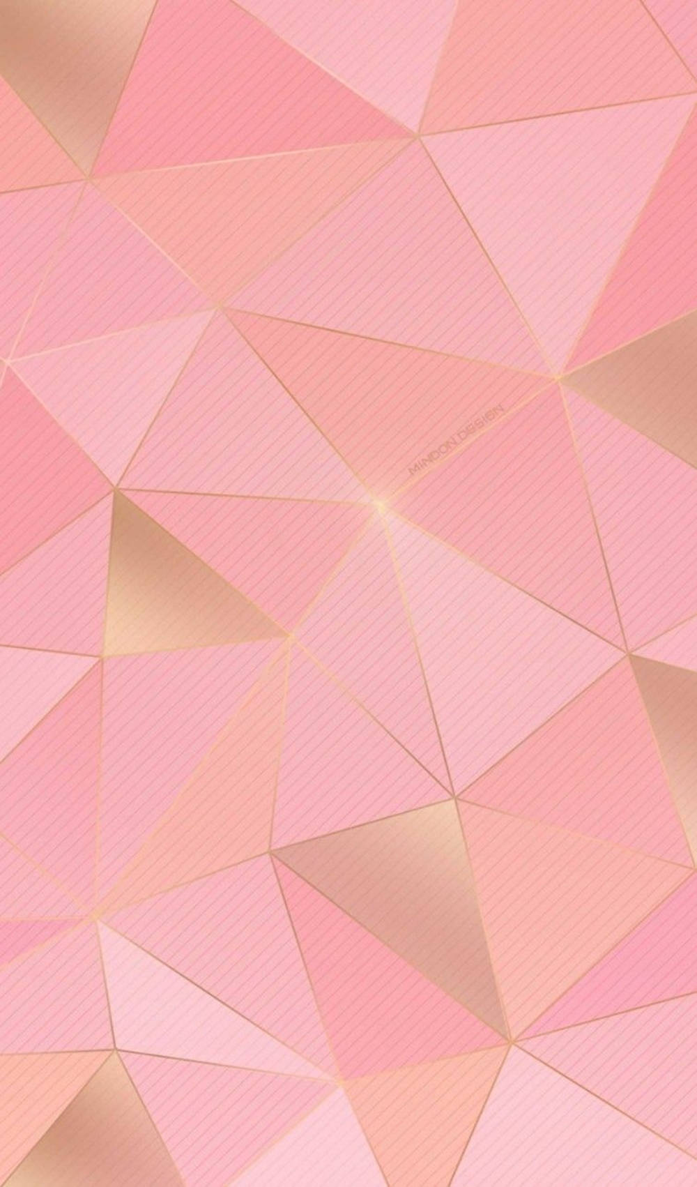 Rose Gold iPad, geometric triangles, soft pink, HD Phone Wallpaper