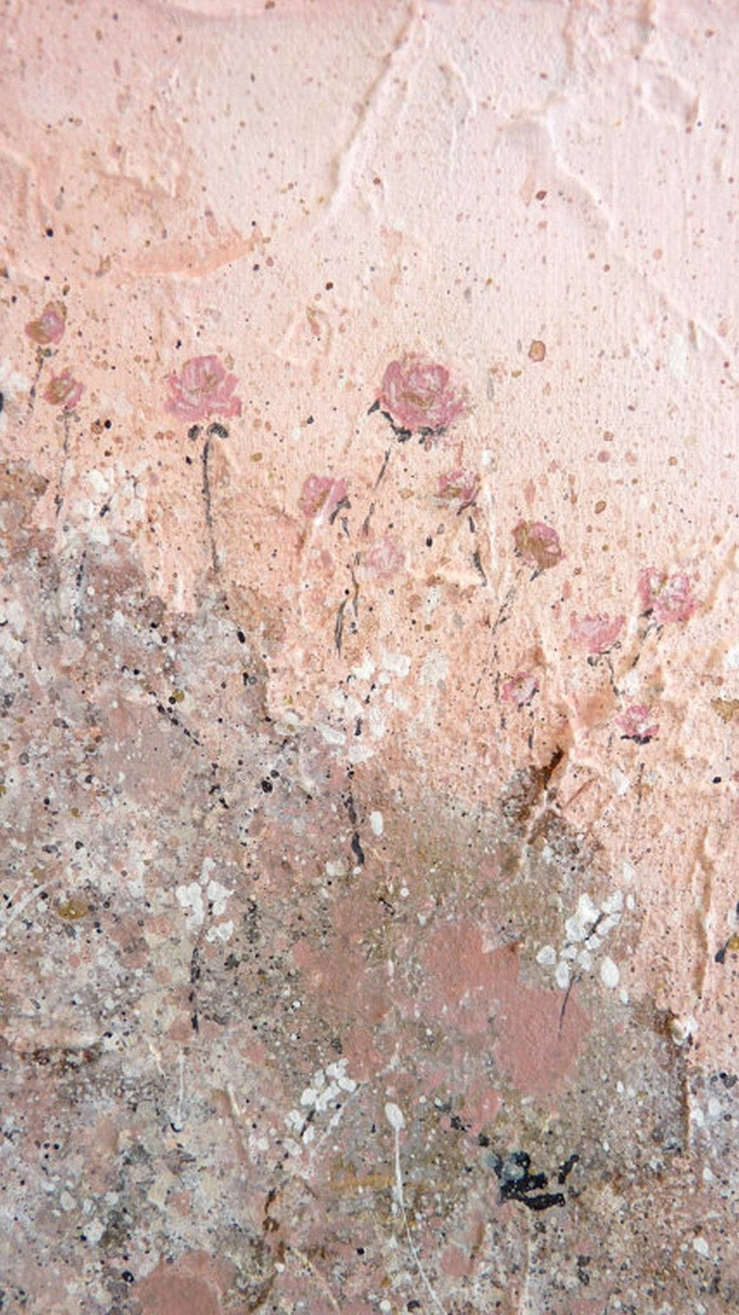 Rose Gold iPad, textured wall, roses, Full HD Phone Wallpaper