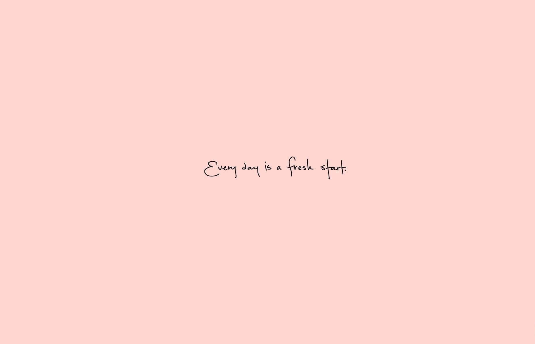 rose gold laptop, soft pink background, black script, HD Desktop Wallpaper