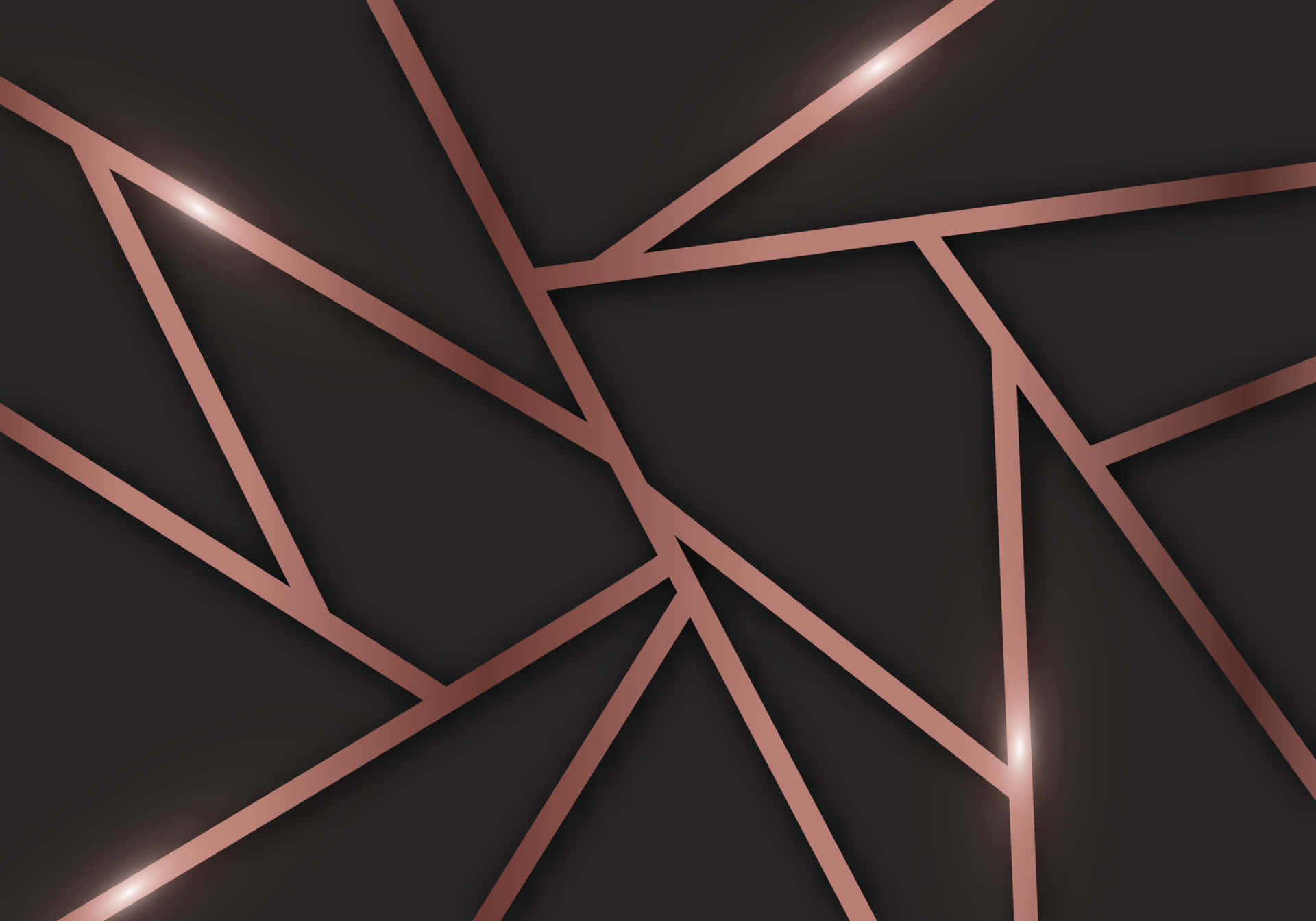 rose gold desktop, abstract geometric pattern, rose gold lines, Full HD Desktop Wallpaper