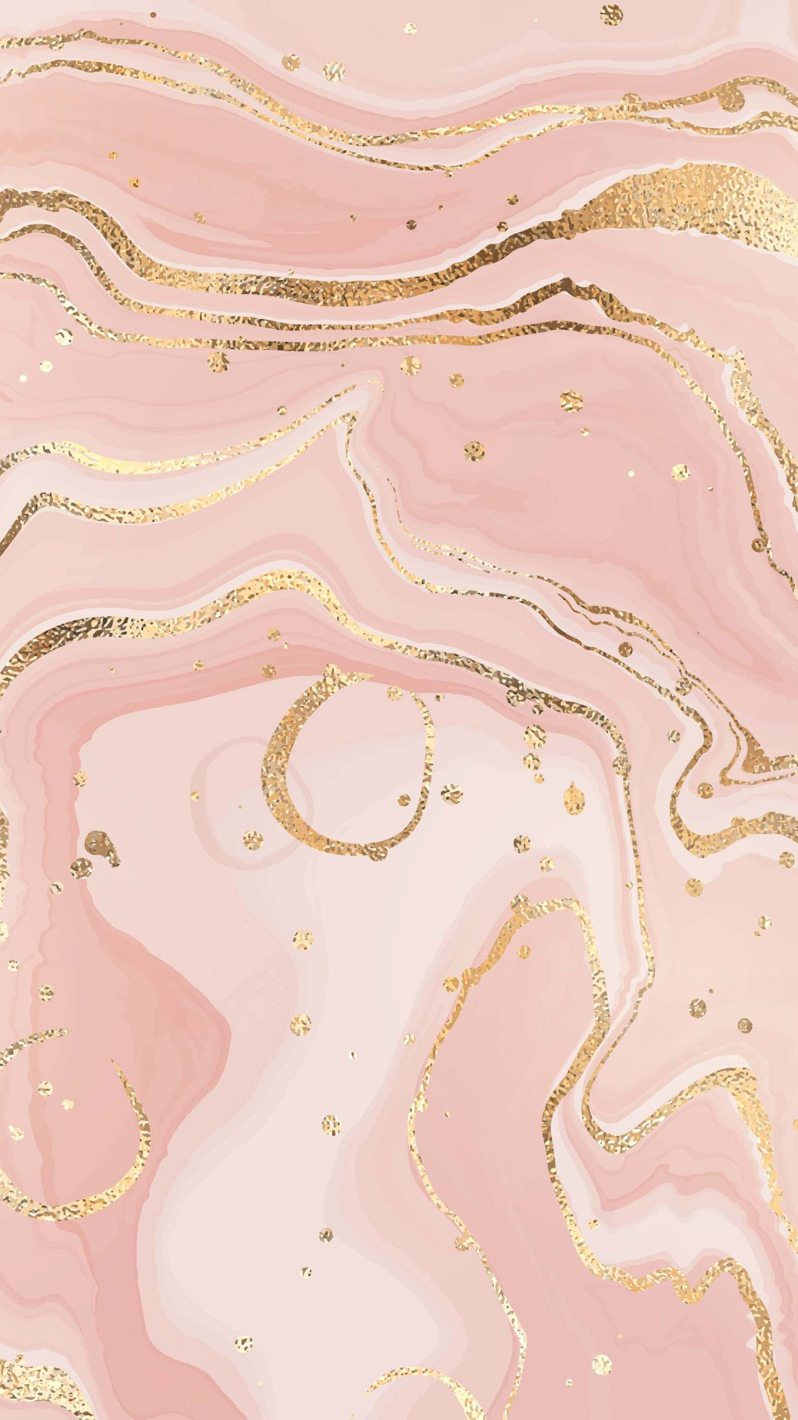 rose gold marble texture, soft pink marble, shimmering gold foil accents, 2K Phone Wallpaper