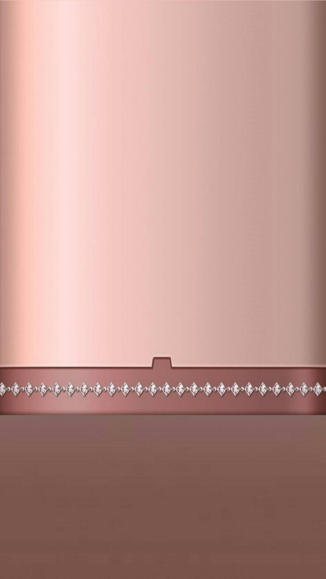 glossy rose gold, minimalist gradient pink, sparkling diamond-encrusted bar, Full HD Phone Wallpaper