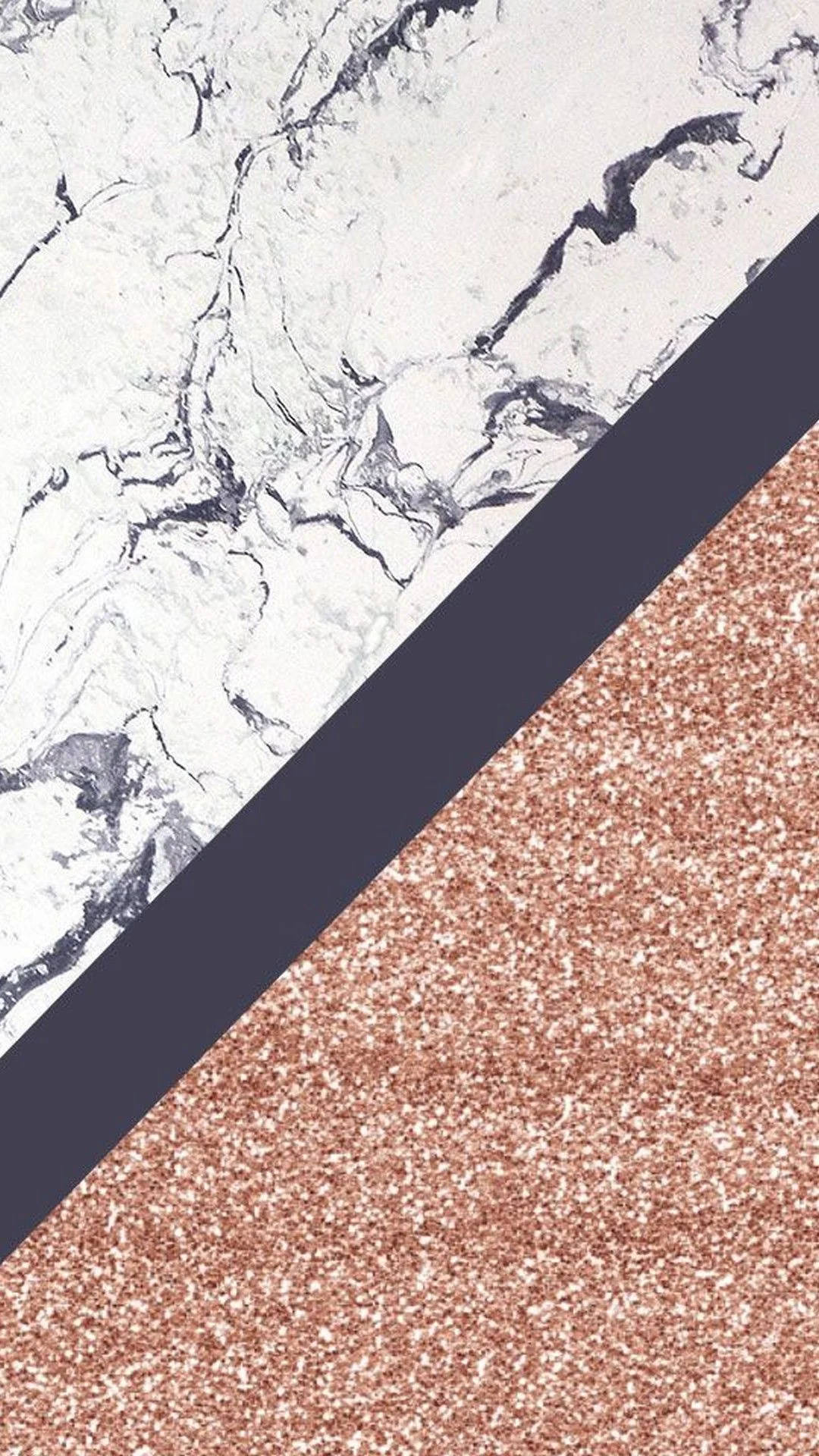 rose gold marble texturei phone, white marble, rose gold glitter, Full HD Phone Wallpaper
