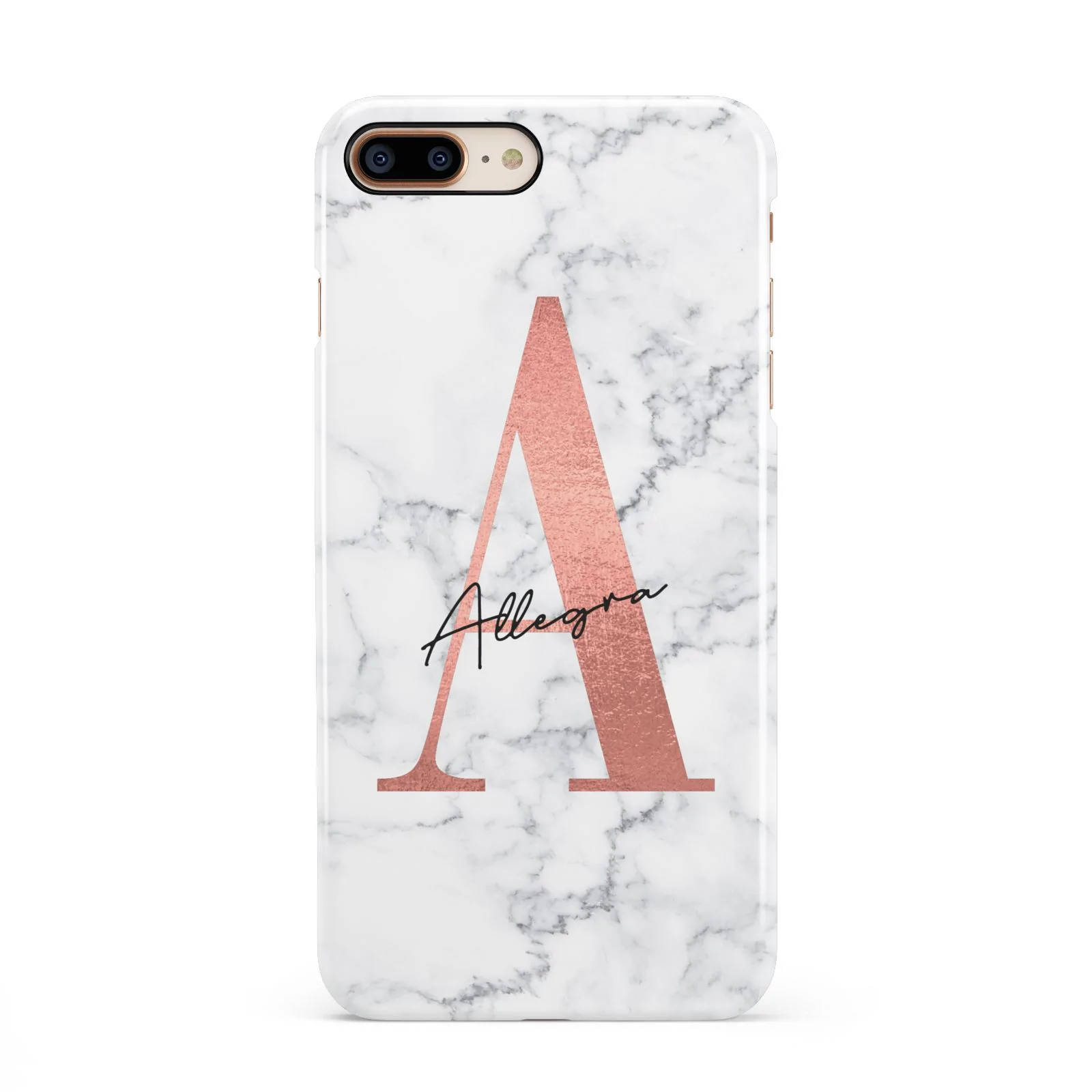 rose gold marble, white marble, rose gold letter A, HD Desktop Wallpaper