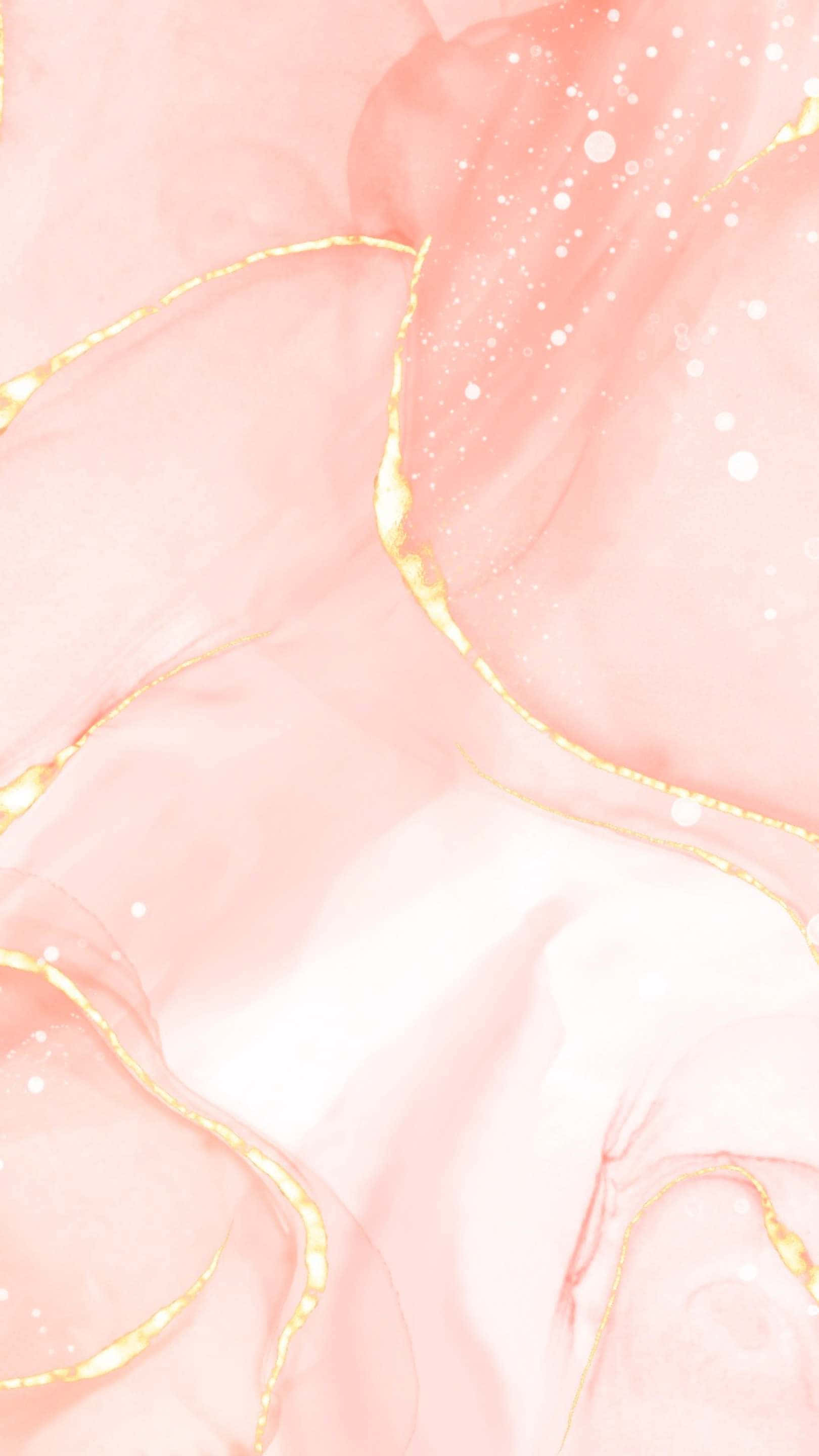 rose gold marble texture, soft pink watercolor swirls, delicate gold lines, 2K Phone Wallpaper