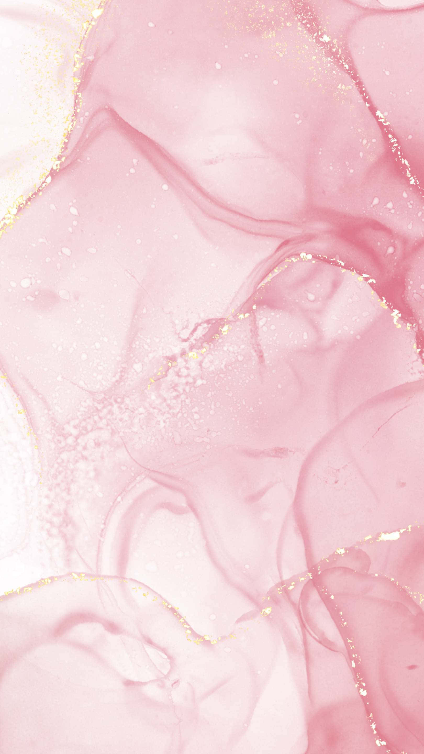 Rose Gold Marble, soft pink, white fluid swirls, 2K Phone Wallpaper
