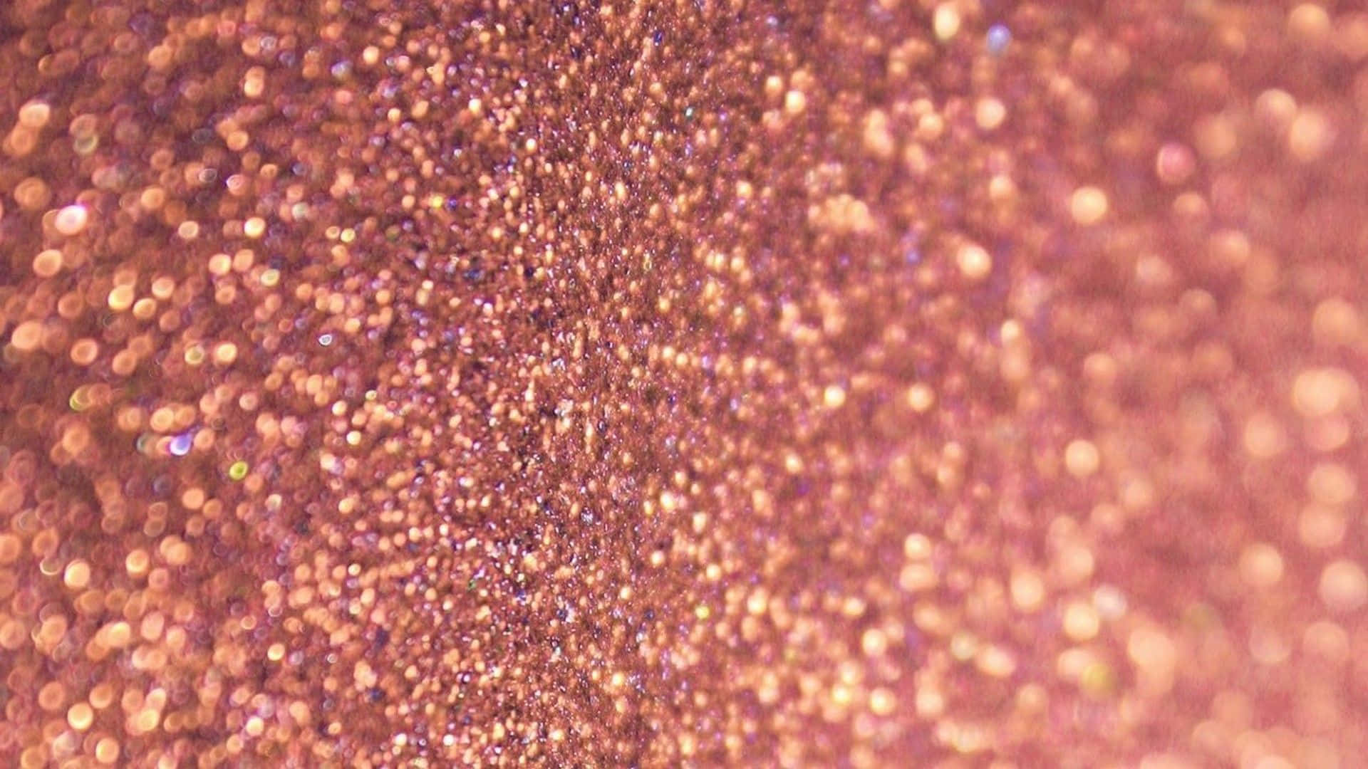 rose gold glitter, shimmering rose gold glitter particles, soft bokeh highlights, Full HD Desktop Wallpaper
