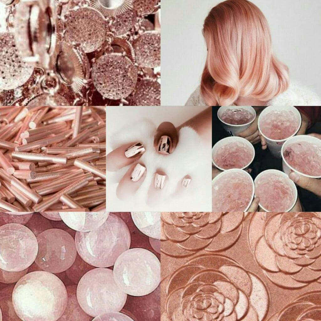 rose gold aesthetic, glittery jewelry, nails, SD Desktop Wallpaper