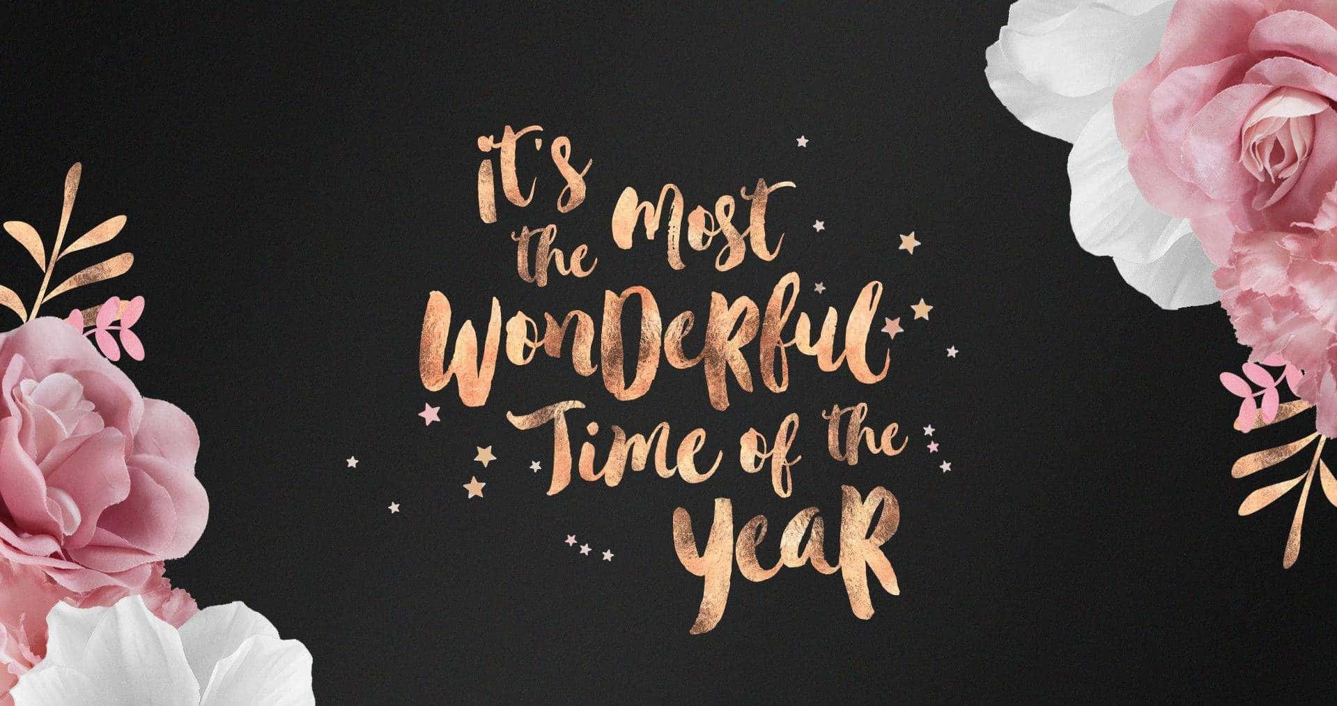 rose gold quotes, golden cursive text, pink and white roses, HD Desktop Wallpaper