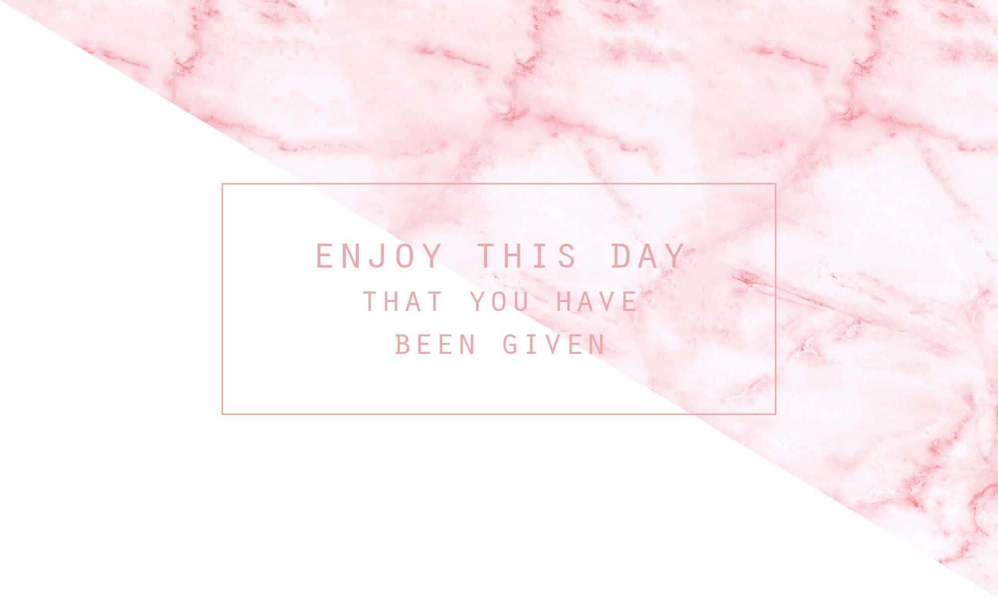 Rose Gold Quotes, soft pink marble texture, white space, Full HD Desktop Wallpaper