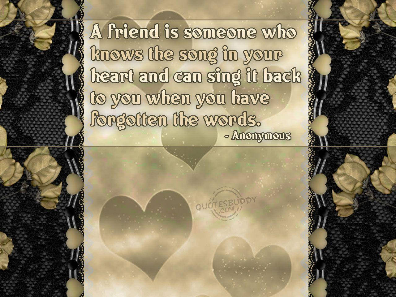 gold hearts, best friend quotes, soft golden heart pattern, HD Desktop Wallpaper