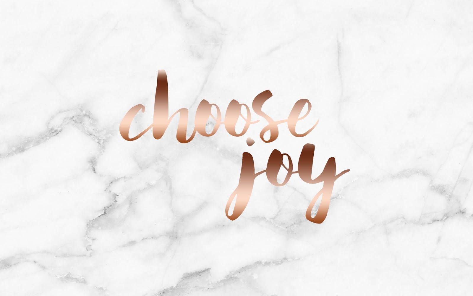 rose gold, cursive text, choose joy, HD Desktop Wallpaper