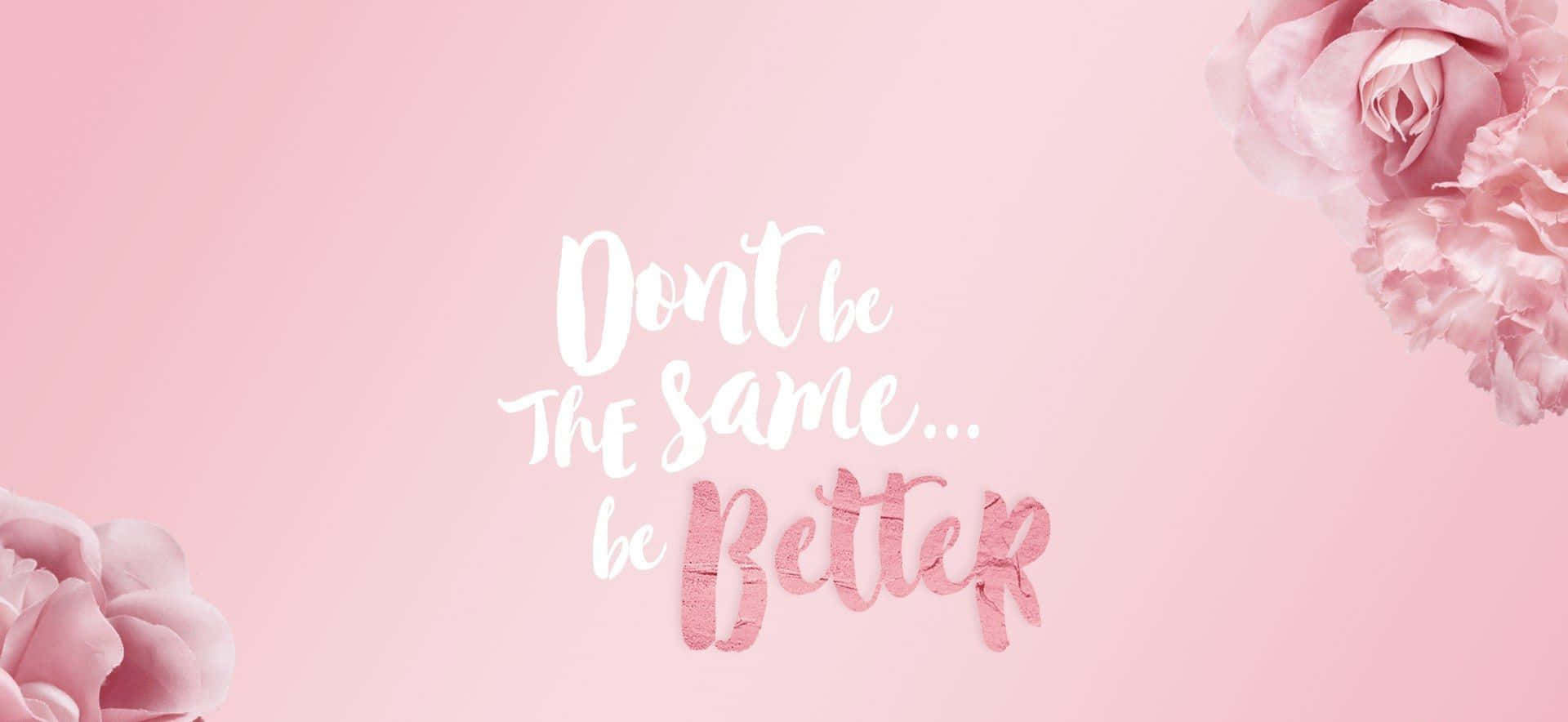 rose gold laptop, soft pink background, elegant white text, Full HD Desktop Wallpaper