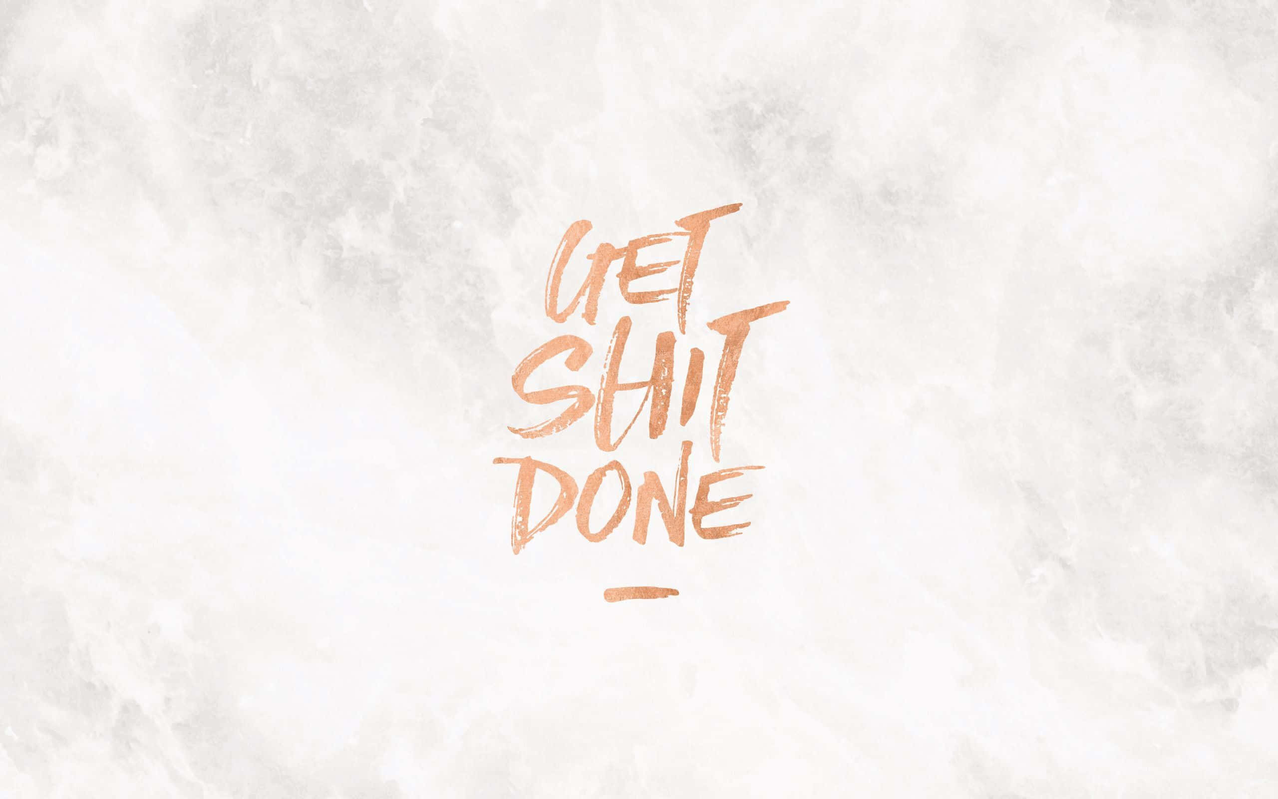Rose Gold Quotes, copper brushstroke text, marbled white background, 2K Desktop Wallpaper