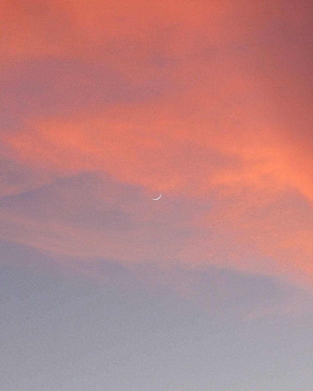 Rose Gold Tumblr, crescent moon, orange, SD Phone Wallpaper