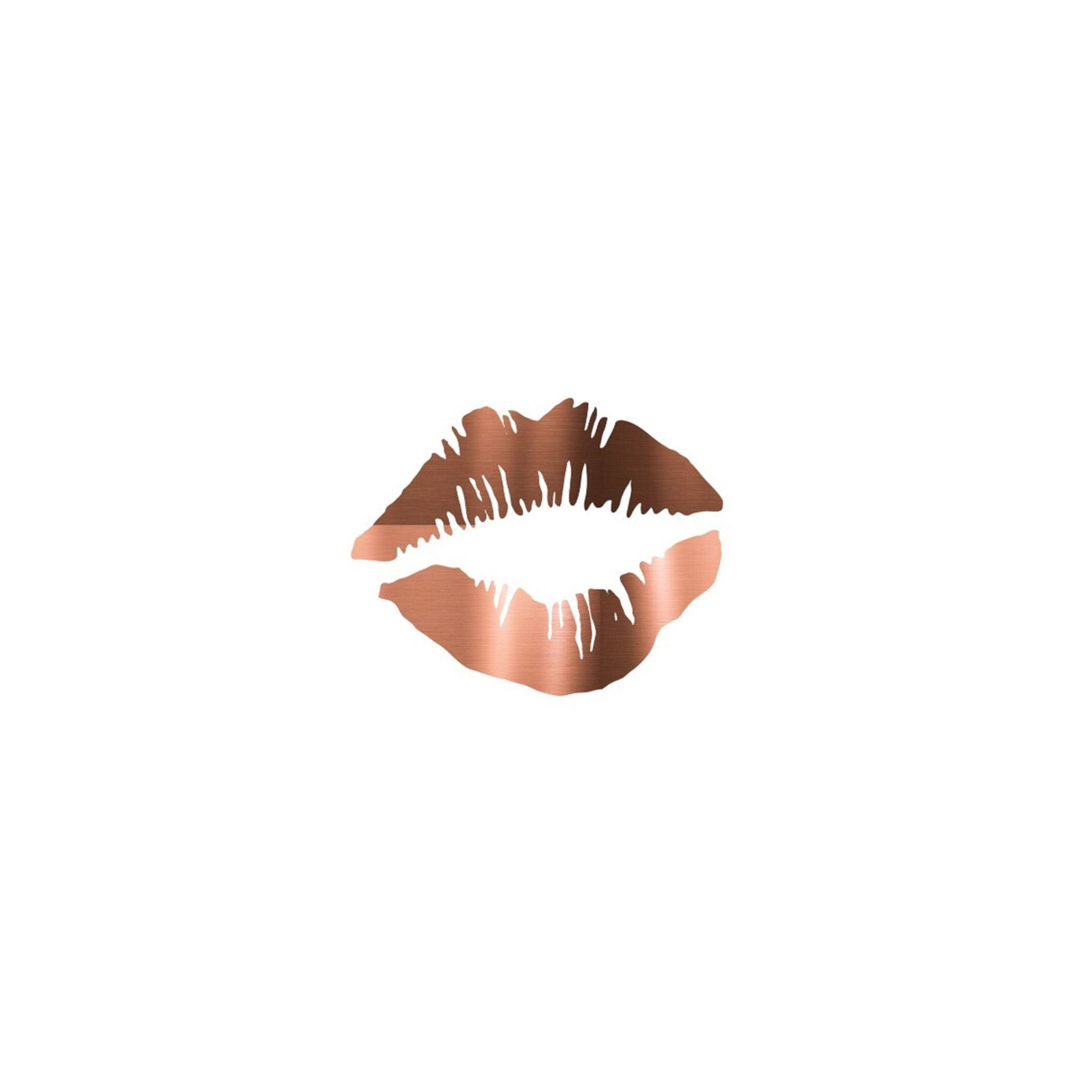 rose gold, tumblr, kissable lips, Full HD Desktop Wallpaper
