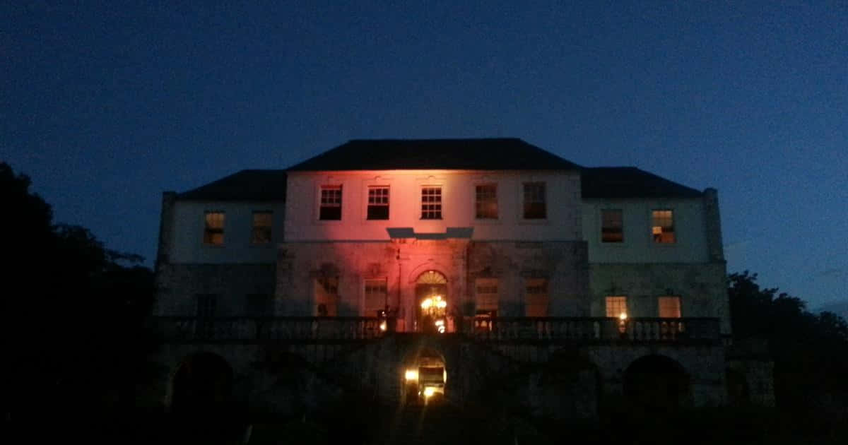 Rose Hall Great House, evening sky, twilight, SD Desktop Wallpaper