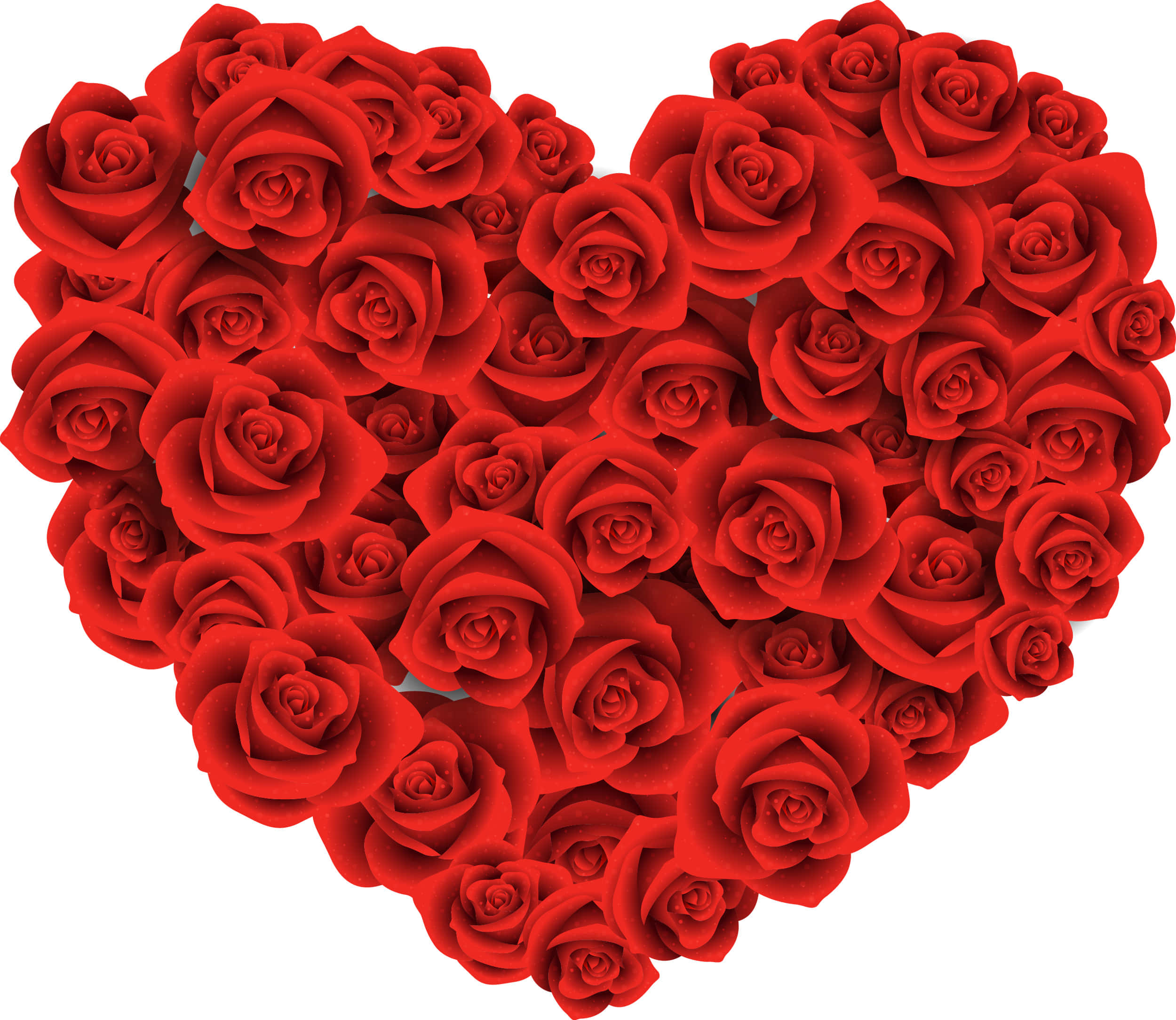 Rose Heart, red roses, heart shape, Full HD Desktop Wallpaper