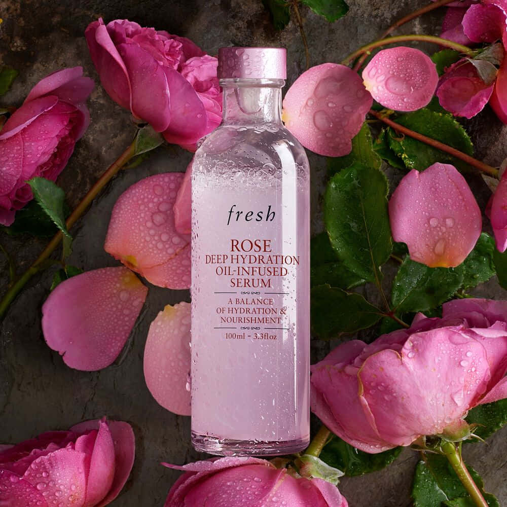 Rose Oil, Fresh Rose Deep Hydration Serum, vibrant pink roses, SD Desktop Wallpaper
