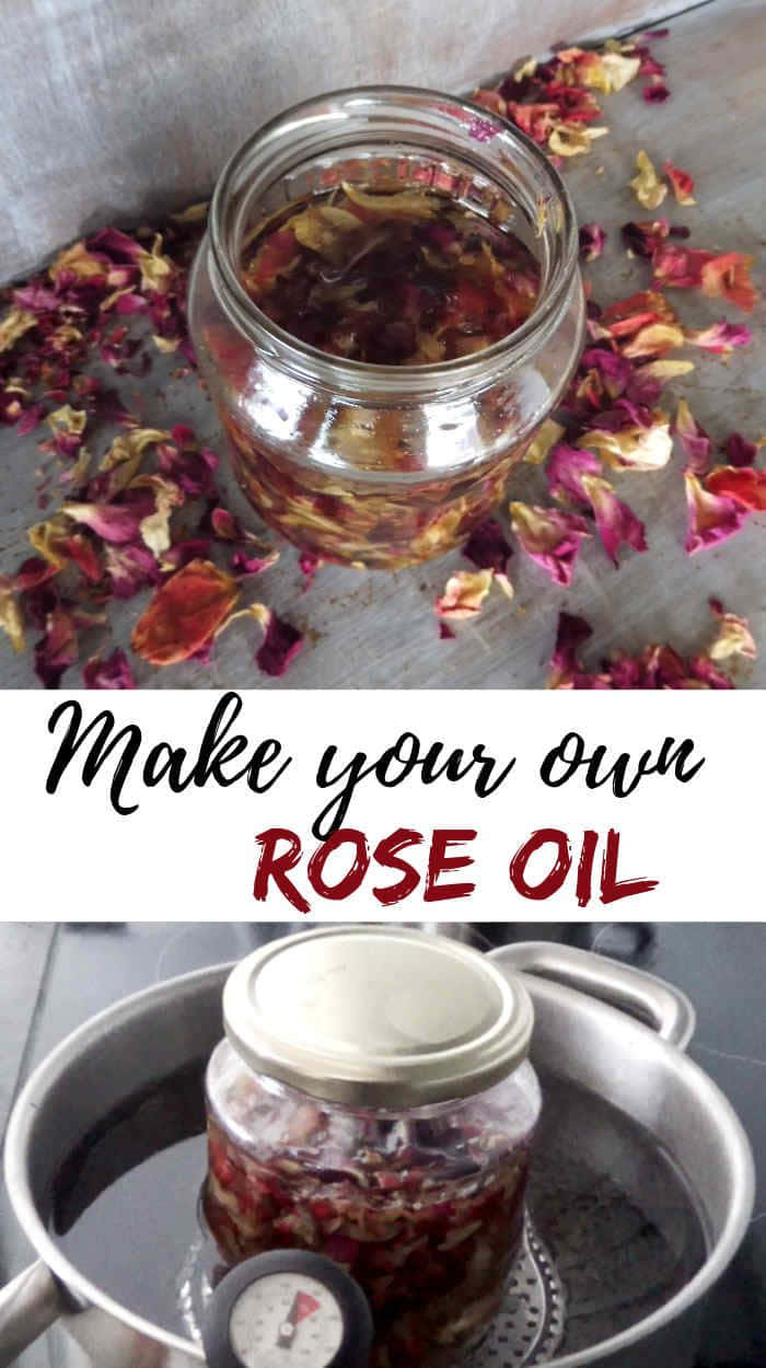 rose oil, glass jar, rose oil and petals, SD Phone Wallpaper