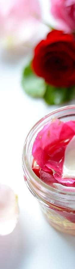 Rose Oil, glass dropper bottle, pink rose petals, SD Phone Wallpaper