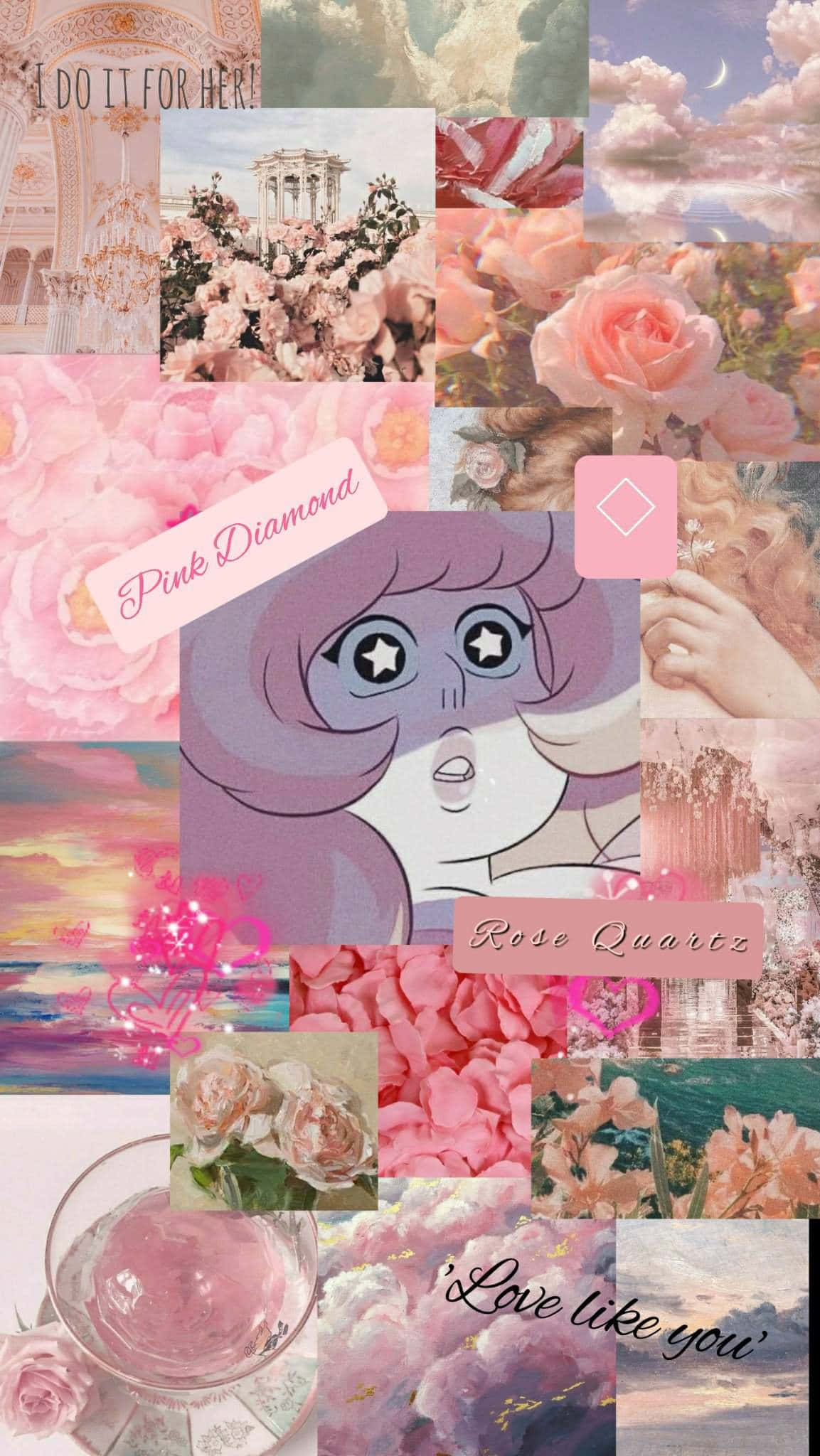 Rose Quartz, anime character Rose Quartz, roses, Full HD Phone Wallpaper