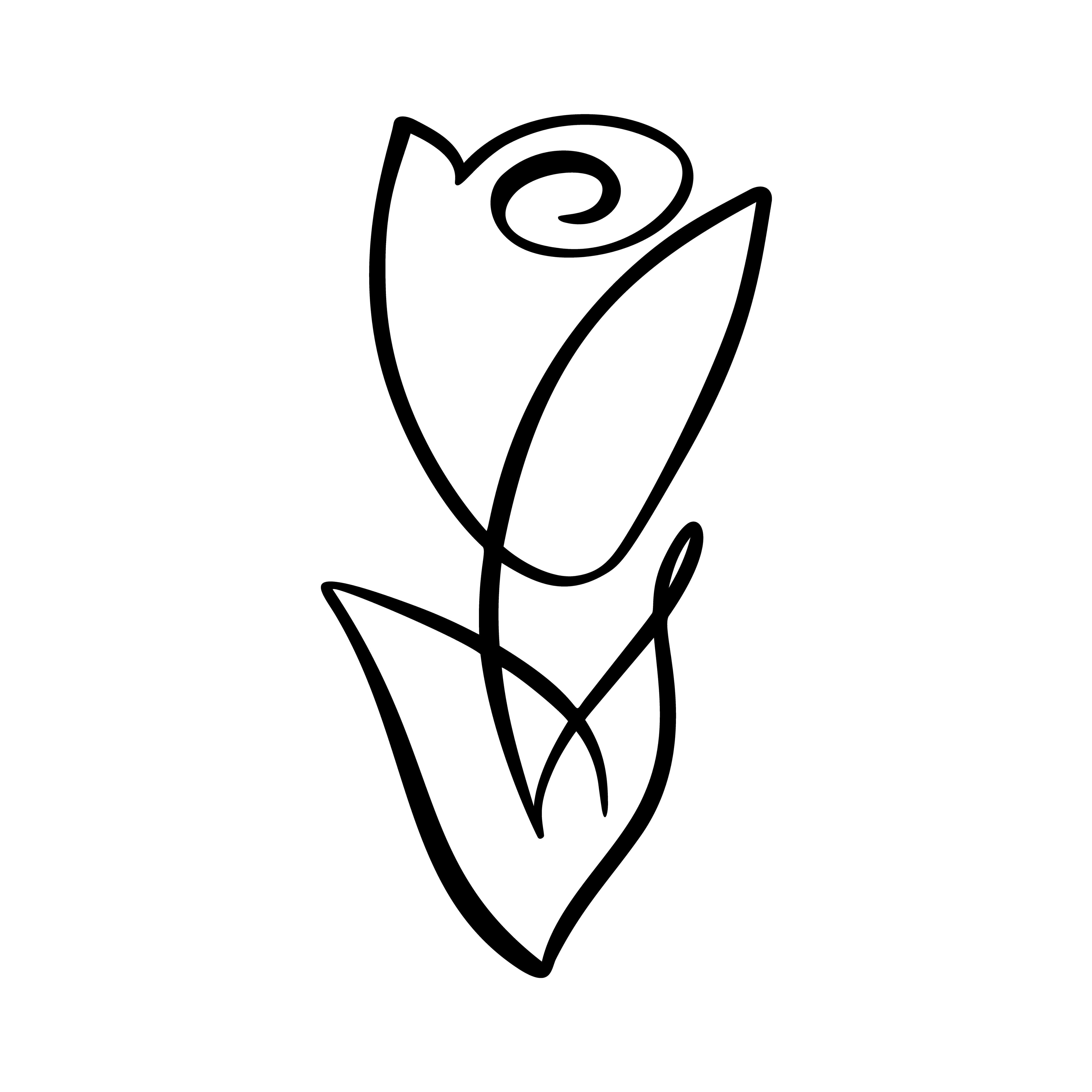 rose symbol 5000 x 5000 wallpaper, Elegant Red Rose on a White Background, minimalist black line drawing, 4K Desktop Wallpaper