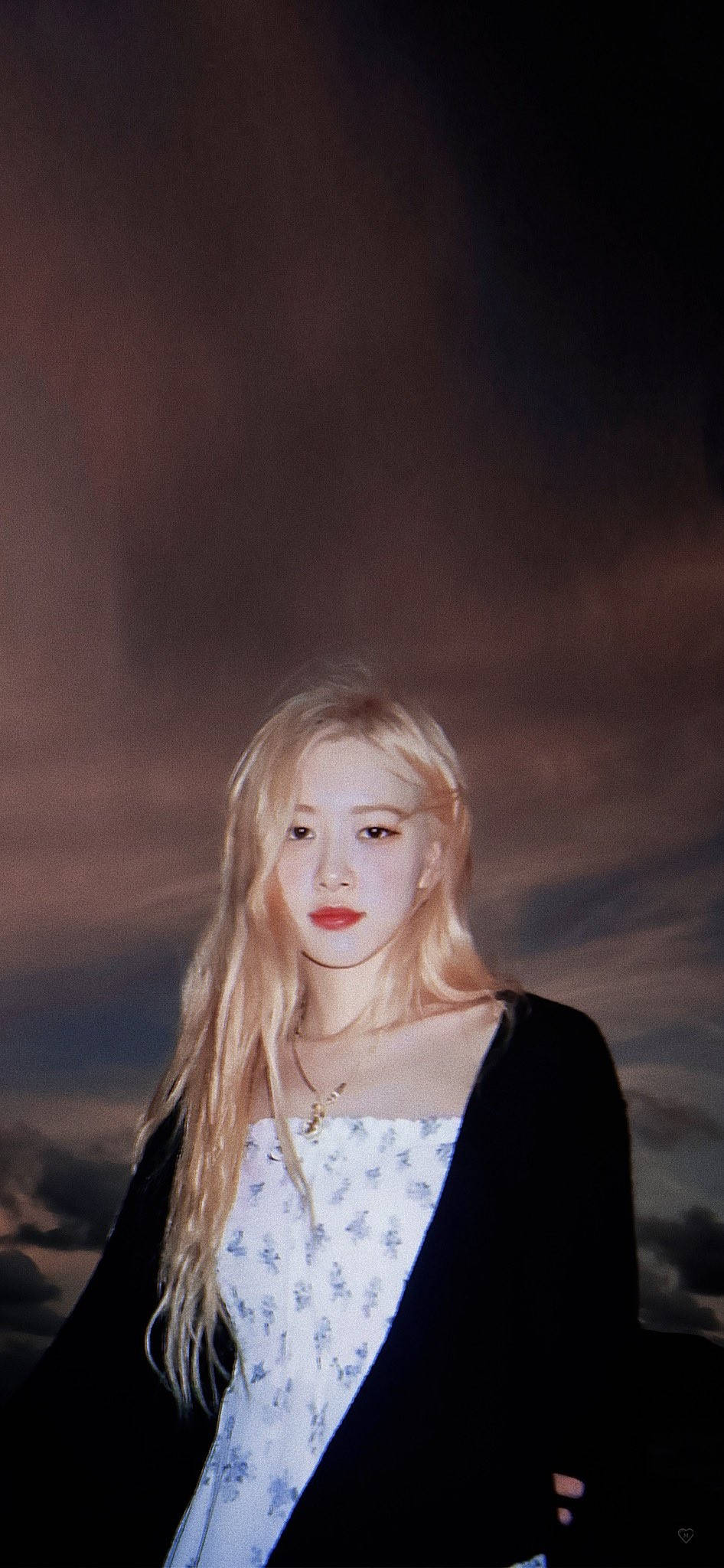 Roseanne Park, twilight sky, floral top, Full HD Phone Wallpaper