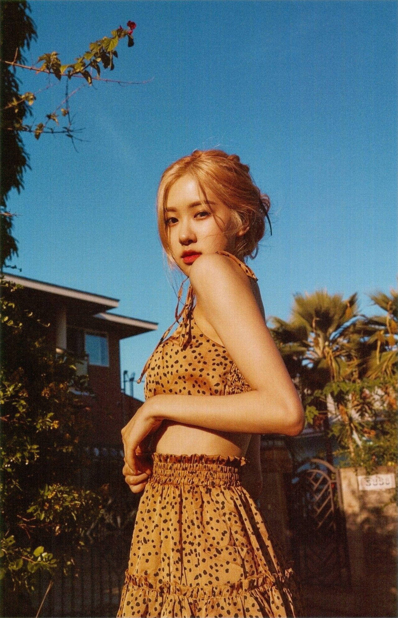 Roseanne Park, summer dress, polka-dot dress, Full HD Phone Wallpaper