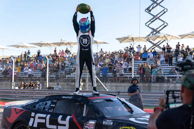 Ross Chastain, black race car, watermelon, SD Desktop Wallpaper