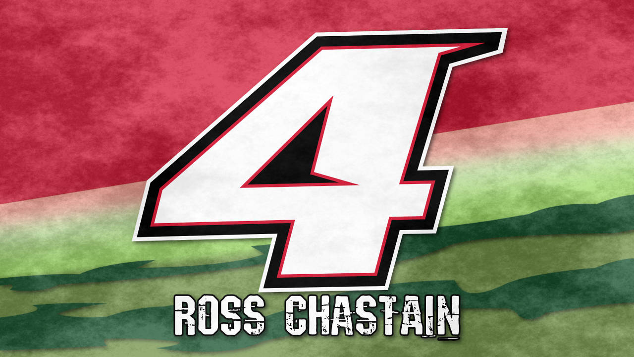 Ross Chastain, Red and Green NASCAR Suit, number four, HD Desktop Wallpaper