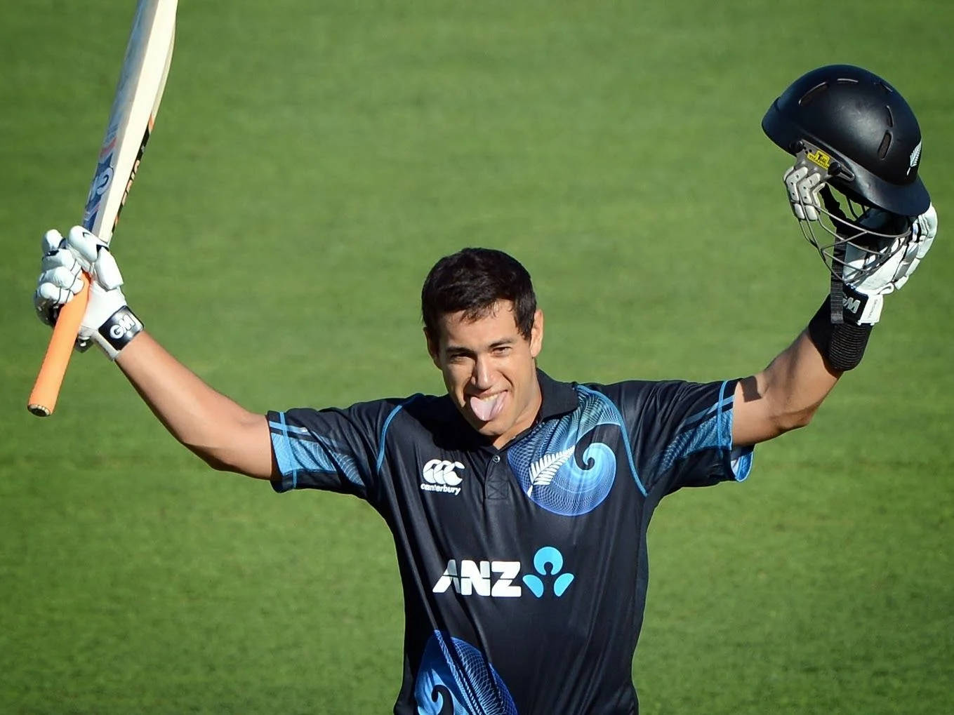 Ross Taylor, cricket player, vibrant green field, HD Desktop Wallpaper