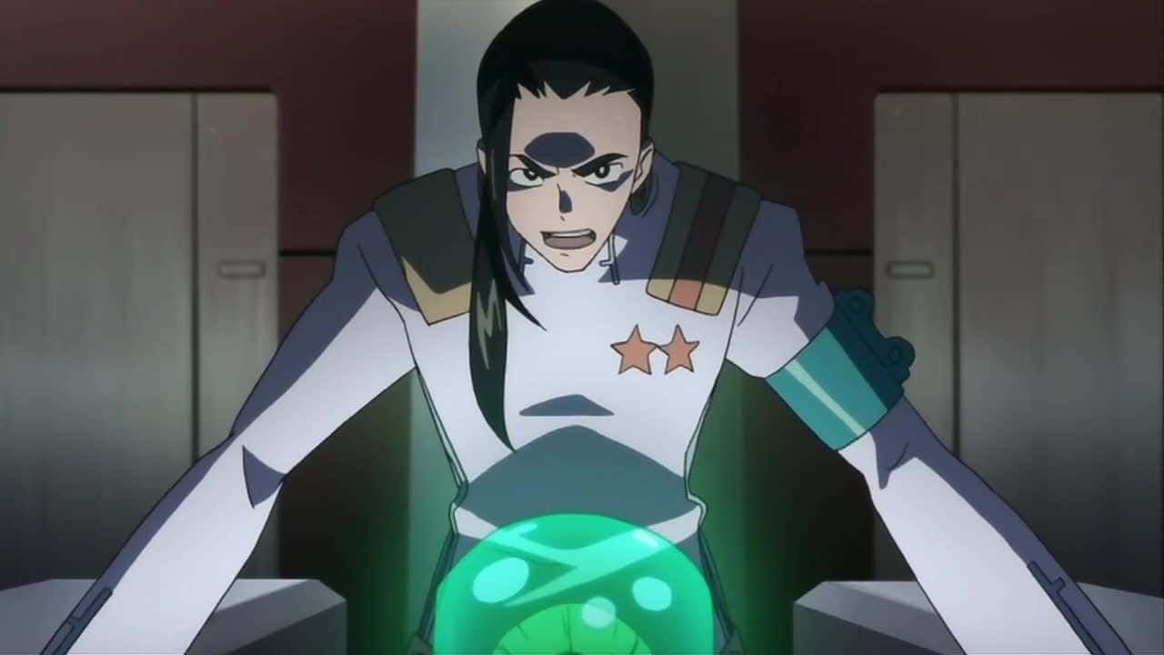 Rossiu Adai, futuristic uniform, glowing green orb, HD Desktop Wallpaper