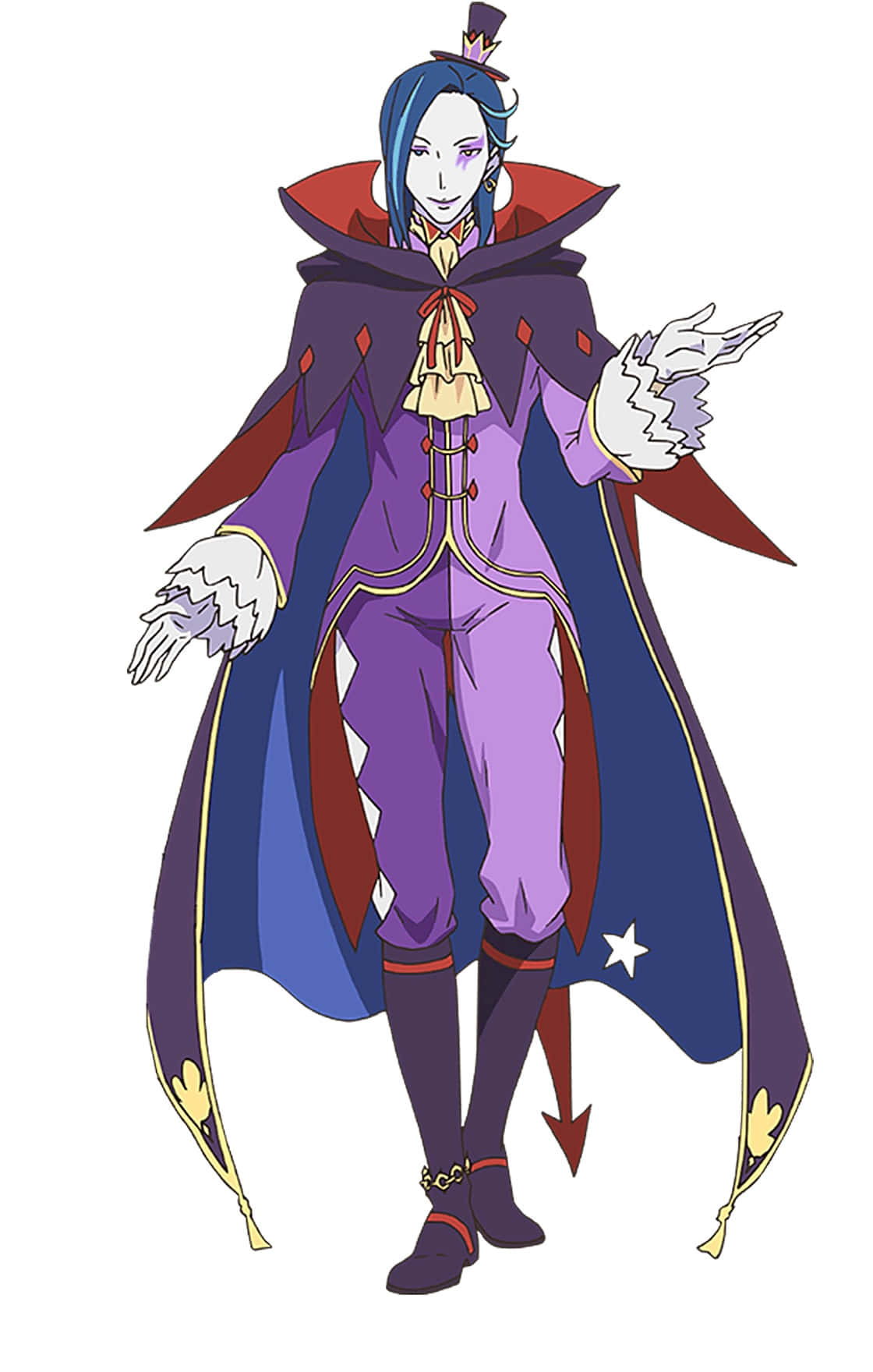 Roswaal L Mathers, blue hair, purple cape, HD Phone Wallpaper