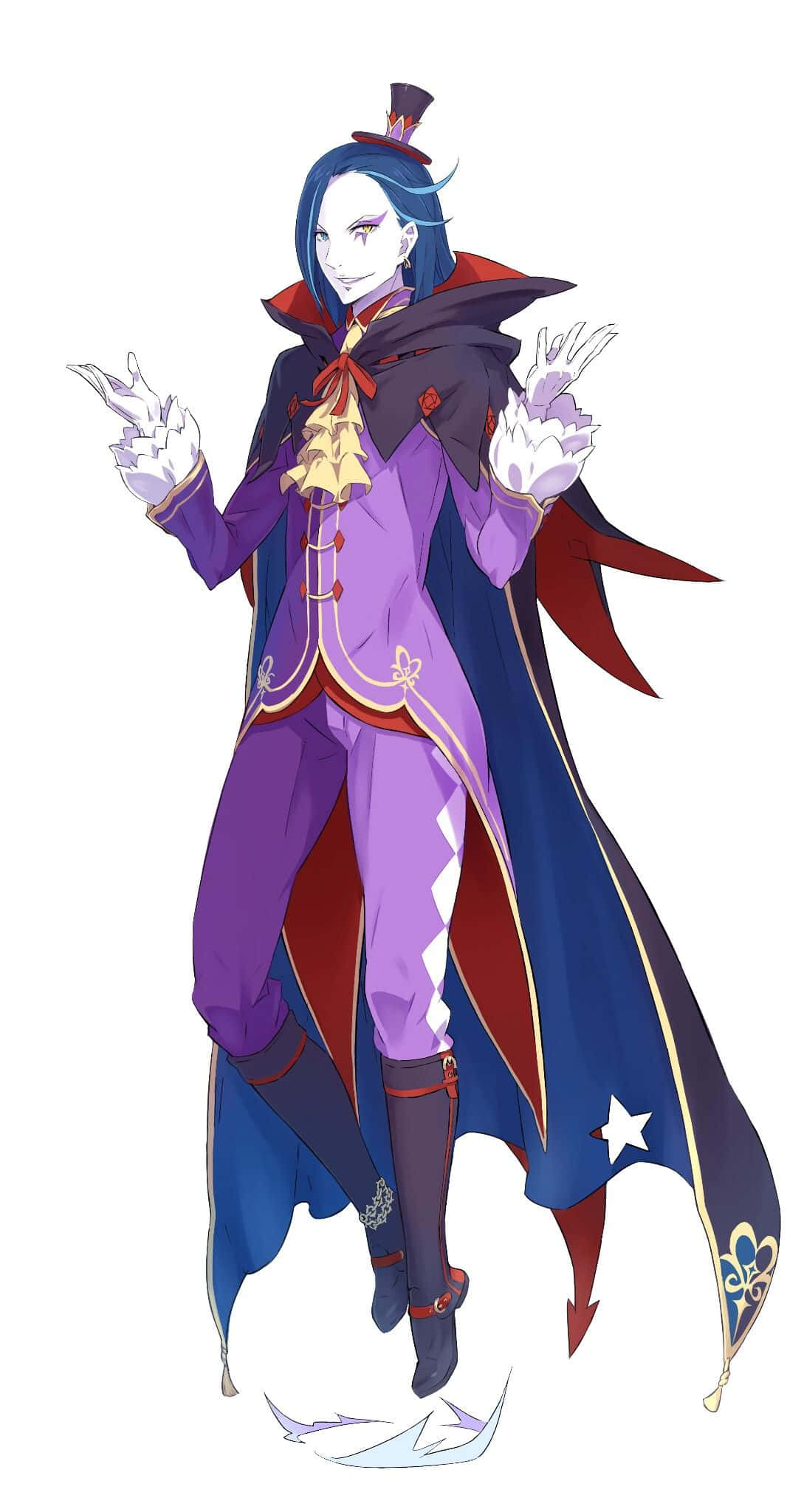 Roswaal L Mathers, purple and red cape, top hat, Full HD Phone Wallpaper