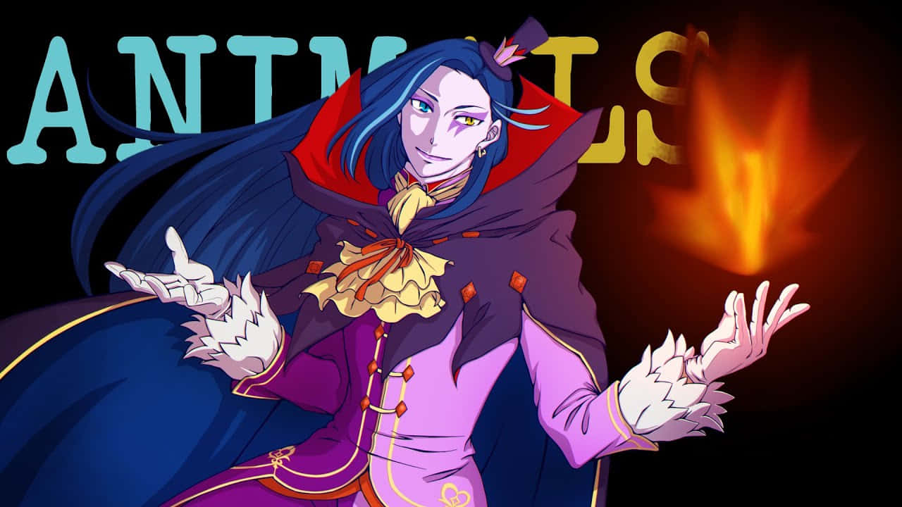 Roswaal L Mathers, blue hair, purple cloak, HD Desktop Wallpaper