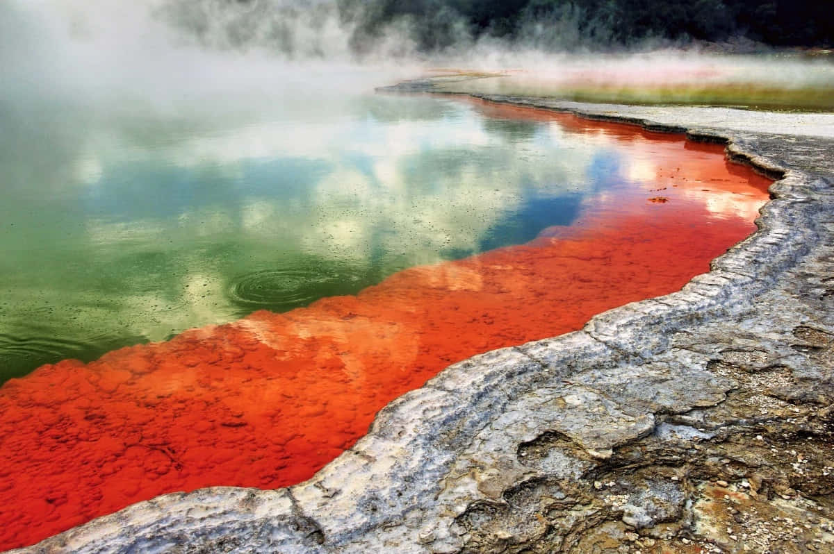 Rotorua, geothermal wonderland, thermal pool, SD Desktop Wallpaper