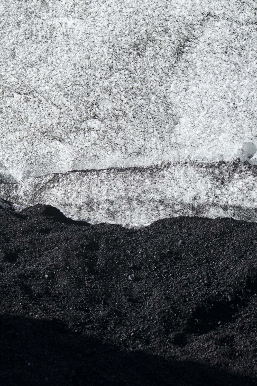 Rough Texture, black and white, rough white ice, HD Phone Wallpaper