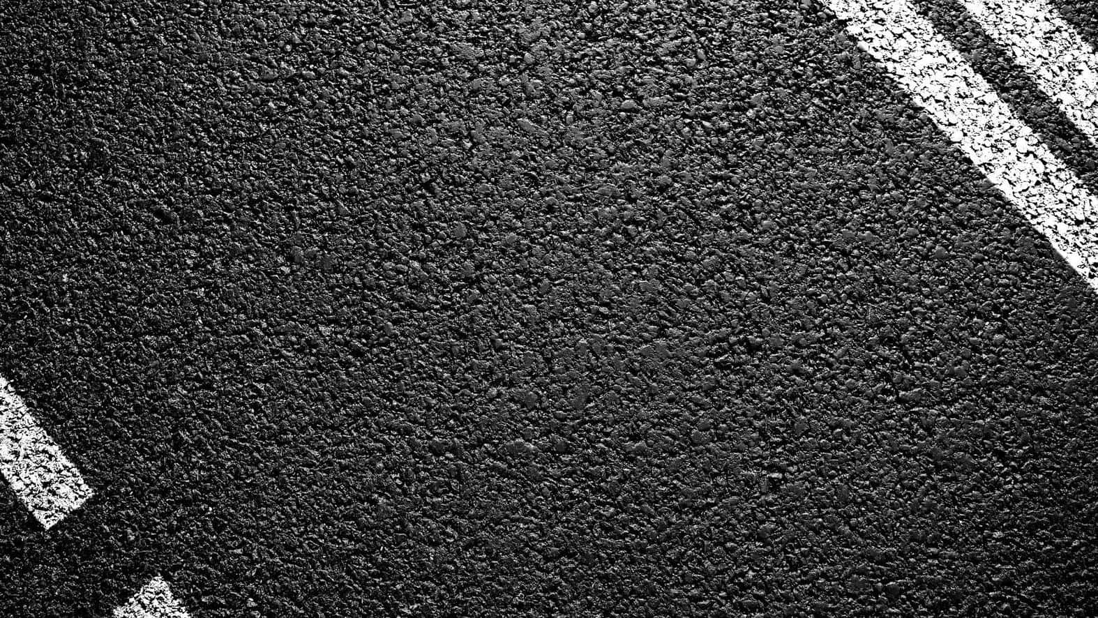 asphalt, black asphalt road surface, crisp white painted lane markings, HD Desktop Wallpaper