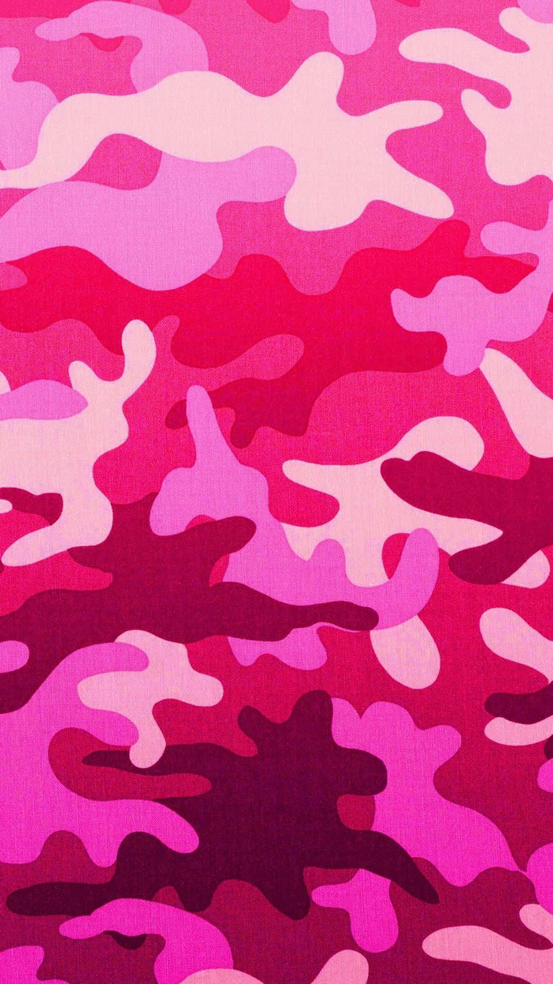 pink camo, vibrant pink camouflage pattern, gradient shades of magenta and fuchsia, Full HD Phone Wallpaper