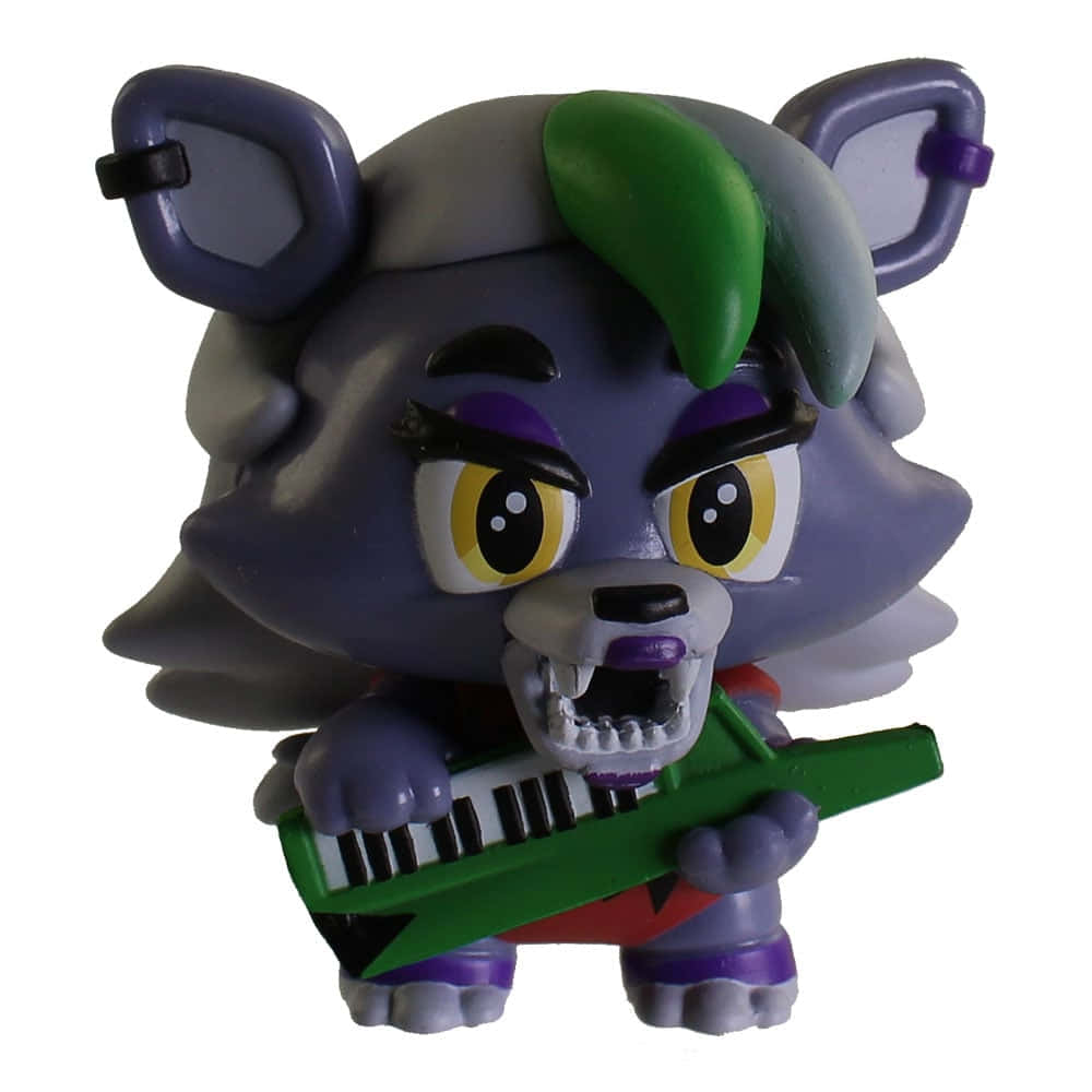 Roxanne Wolf, chibi-style, purple wolf, SD Desktop Wallpaper