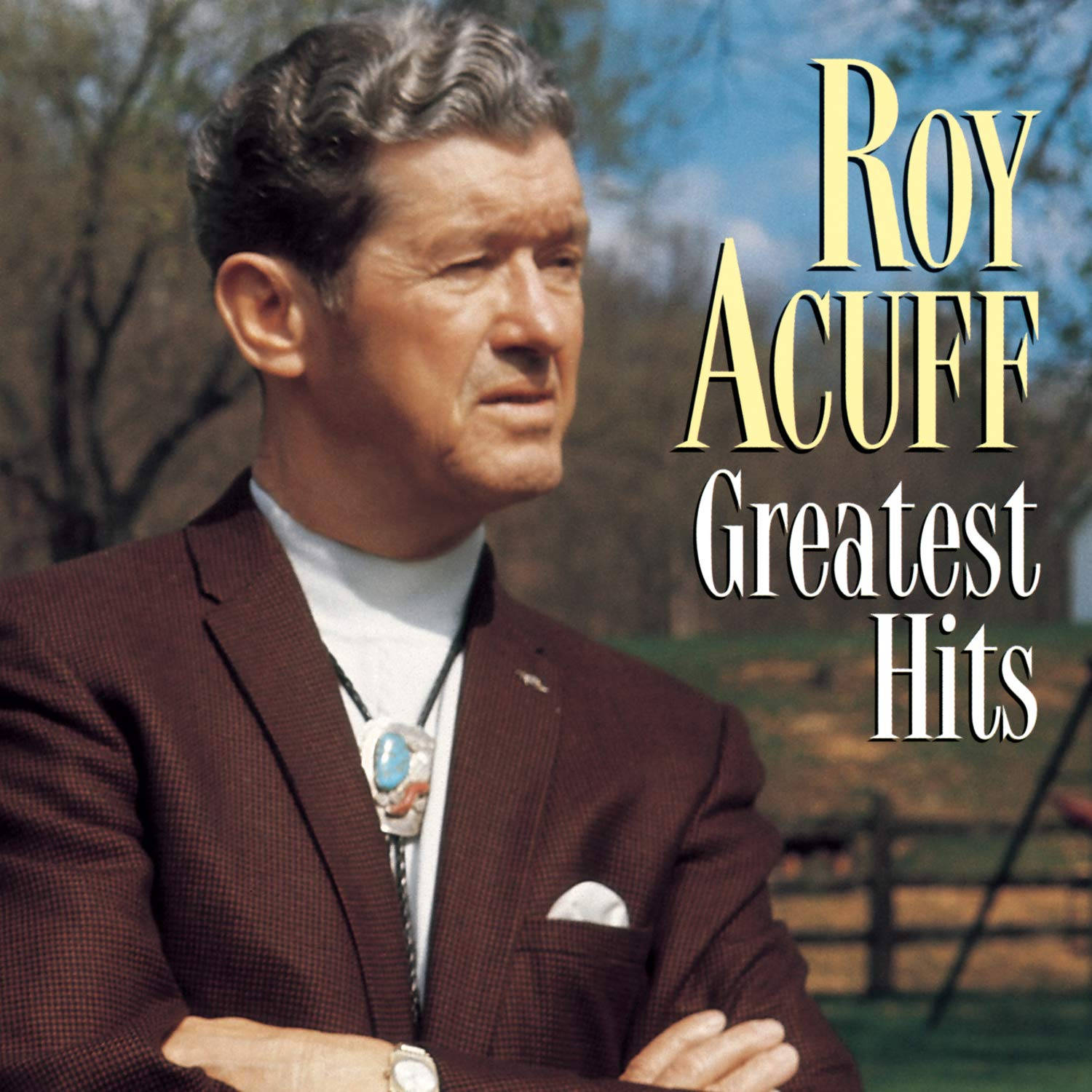 Roy Acuff, maroon suit, blurred outdoor backdrop, HD Desktop Wallpaper