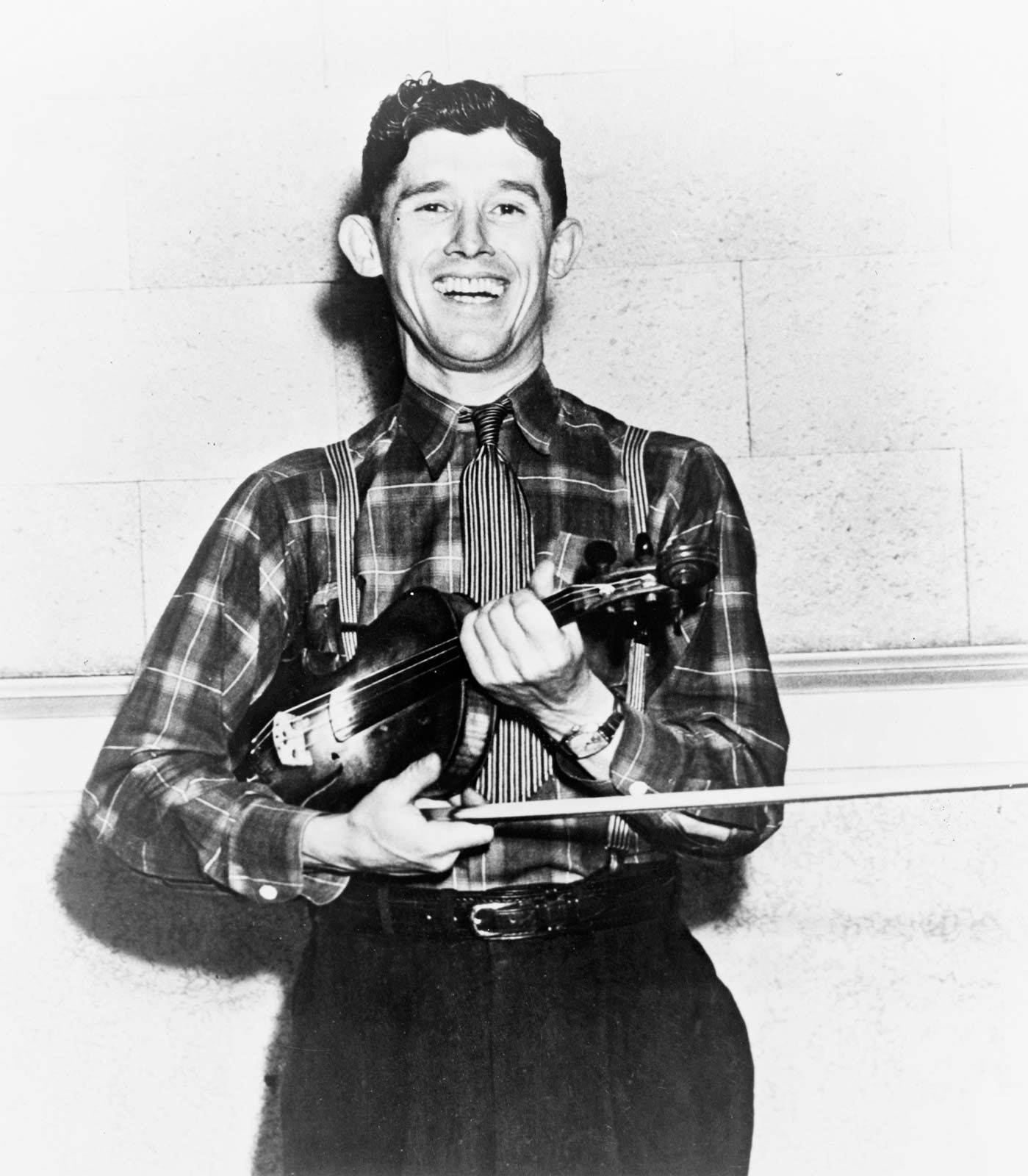 Roy Acuff, plaid shirt, suspenders, HD Phone Wallpaper