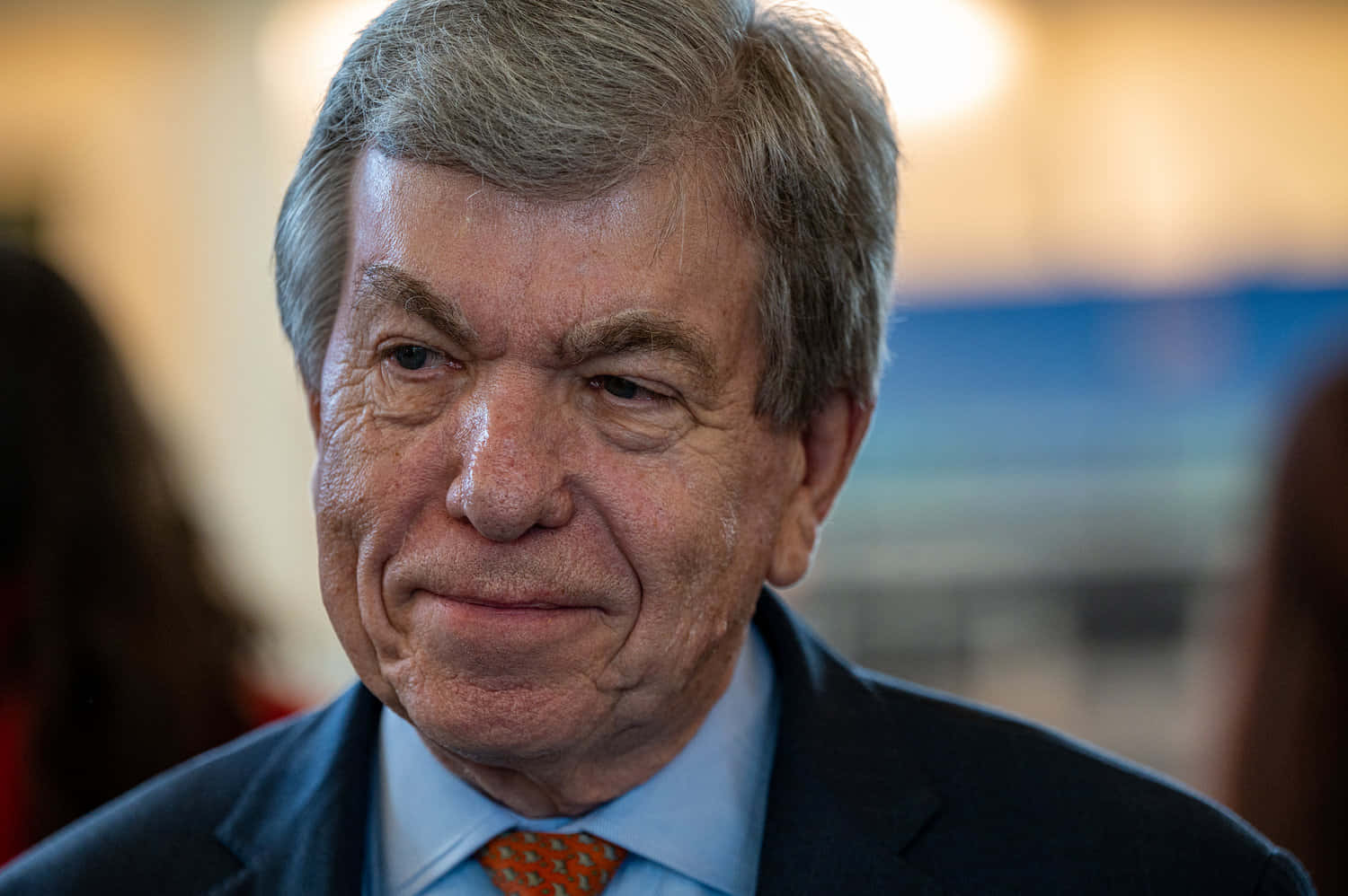 Roy Blunt, suit, orange tie, HD Desktop Wallpaper
